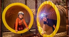 Speleo-Spaßtunnel in Center Parcs Les Ardennes