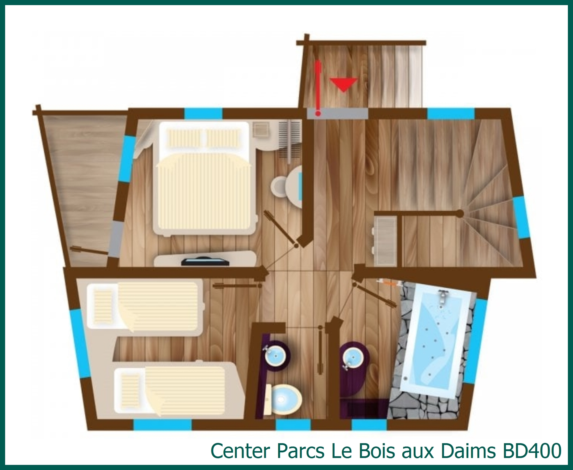 Baumhaus BD400 in Le Bois aux Daims