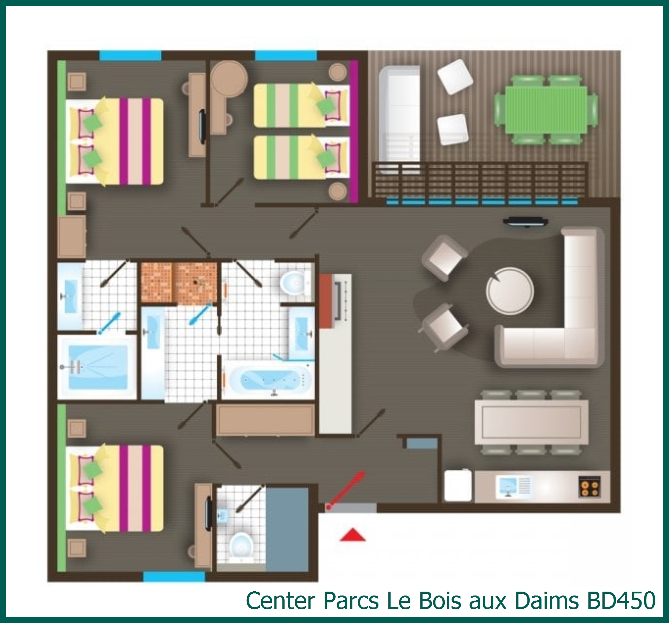 VIP-Ferienhaus BD450 in Le Bois aux Daims