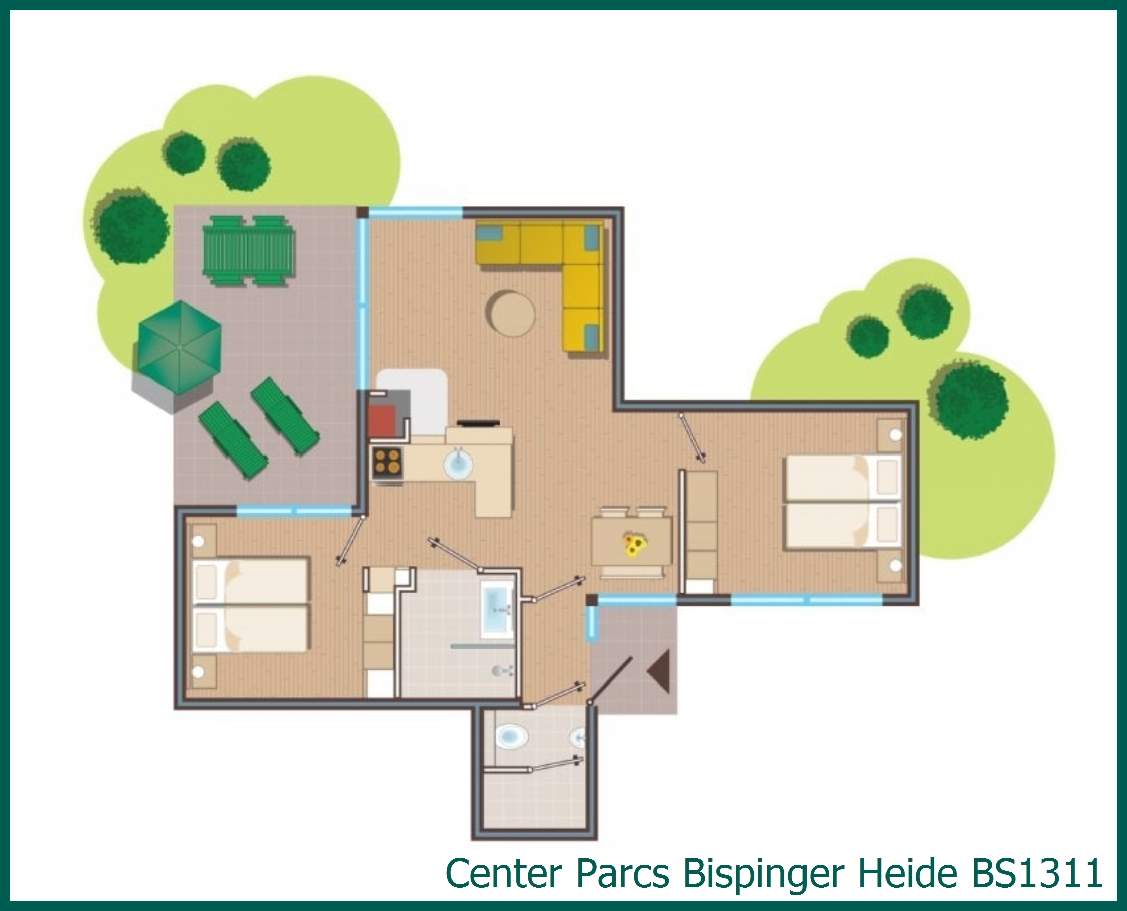 Comfort-Ferienhaus BS1311 in Bispinger Heide