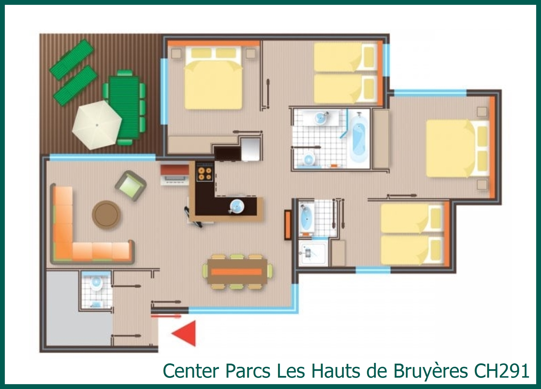 Ferienhaus CH291 in Les Hauts de Bruyères