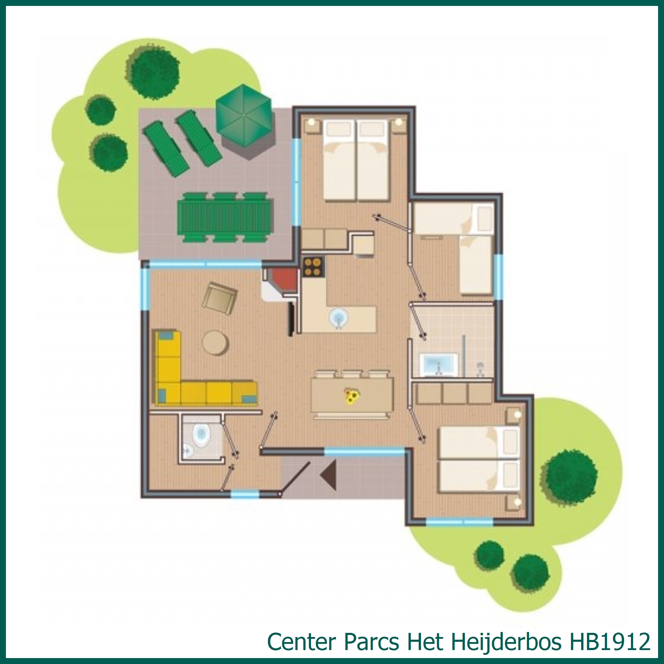 Comfort-Ferienhaus HB1912 in Het Heijderbos