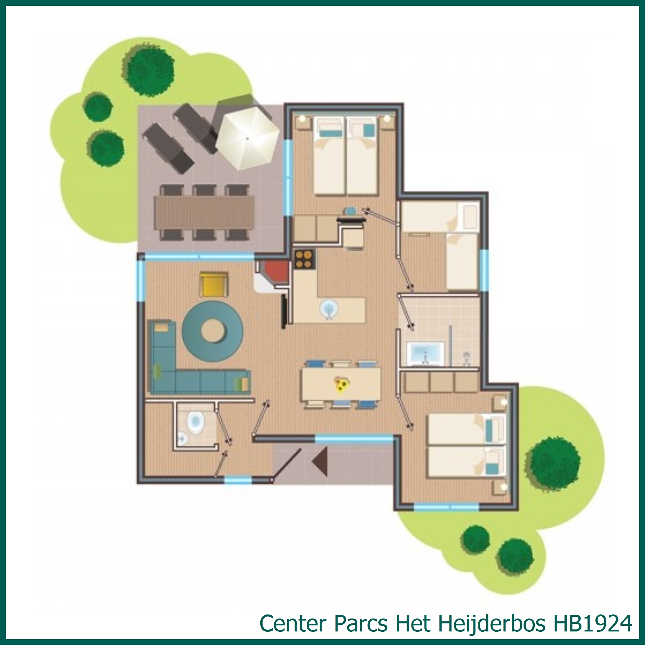Premium-Ferienhaus HB1924 in Het Heijderbos