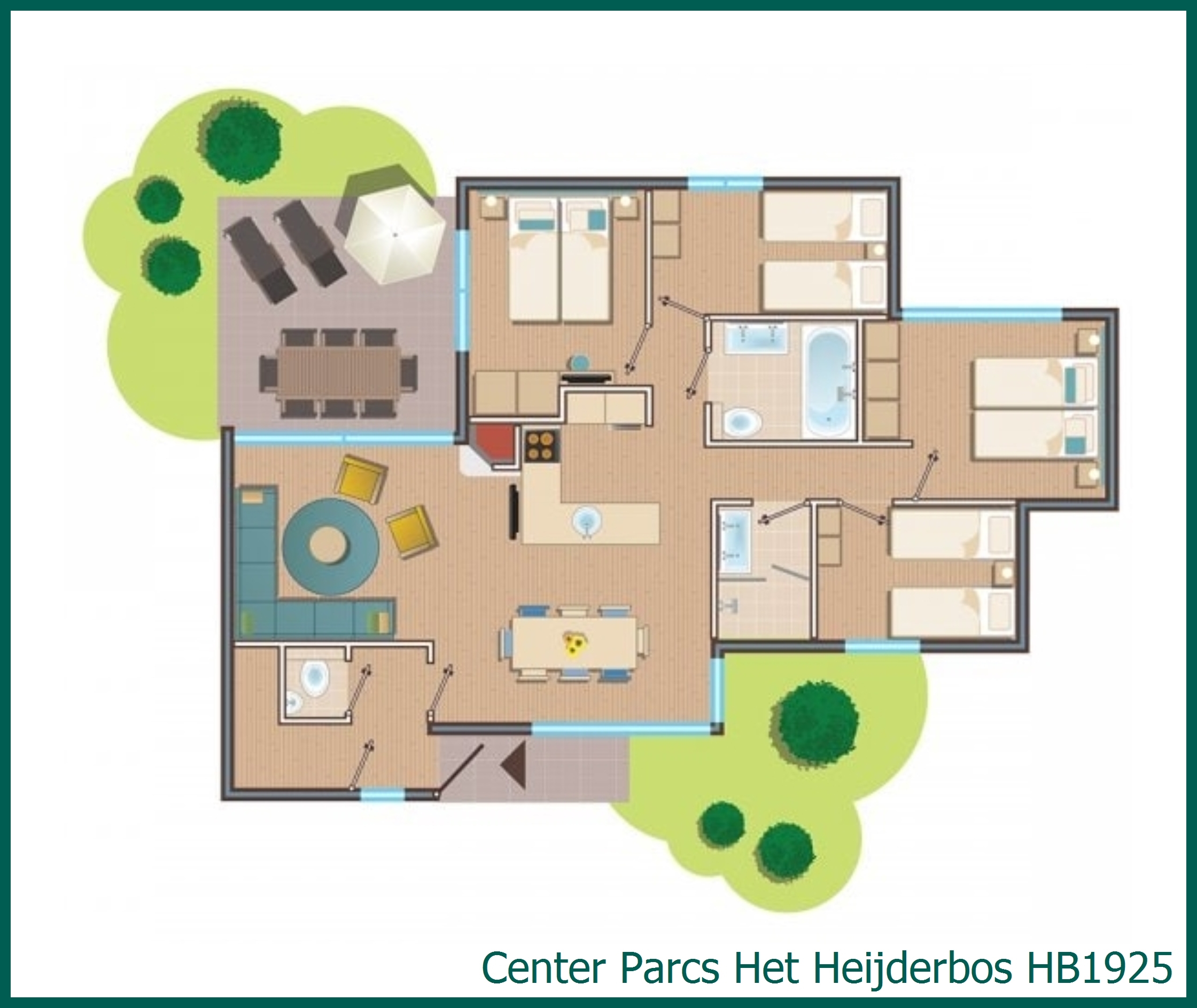 Premium-Ferienhaus HB1925 in Het Heijderbos