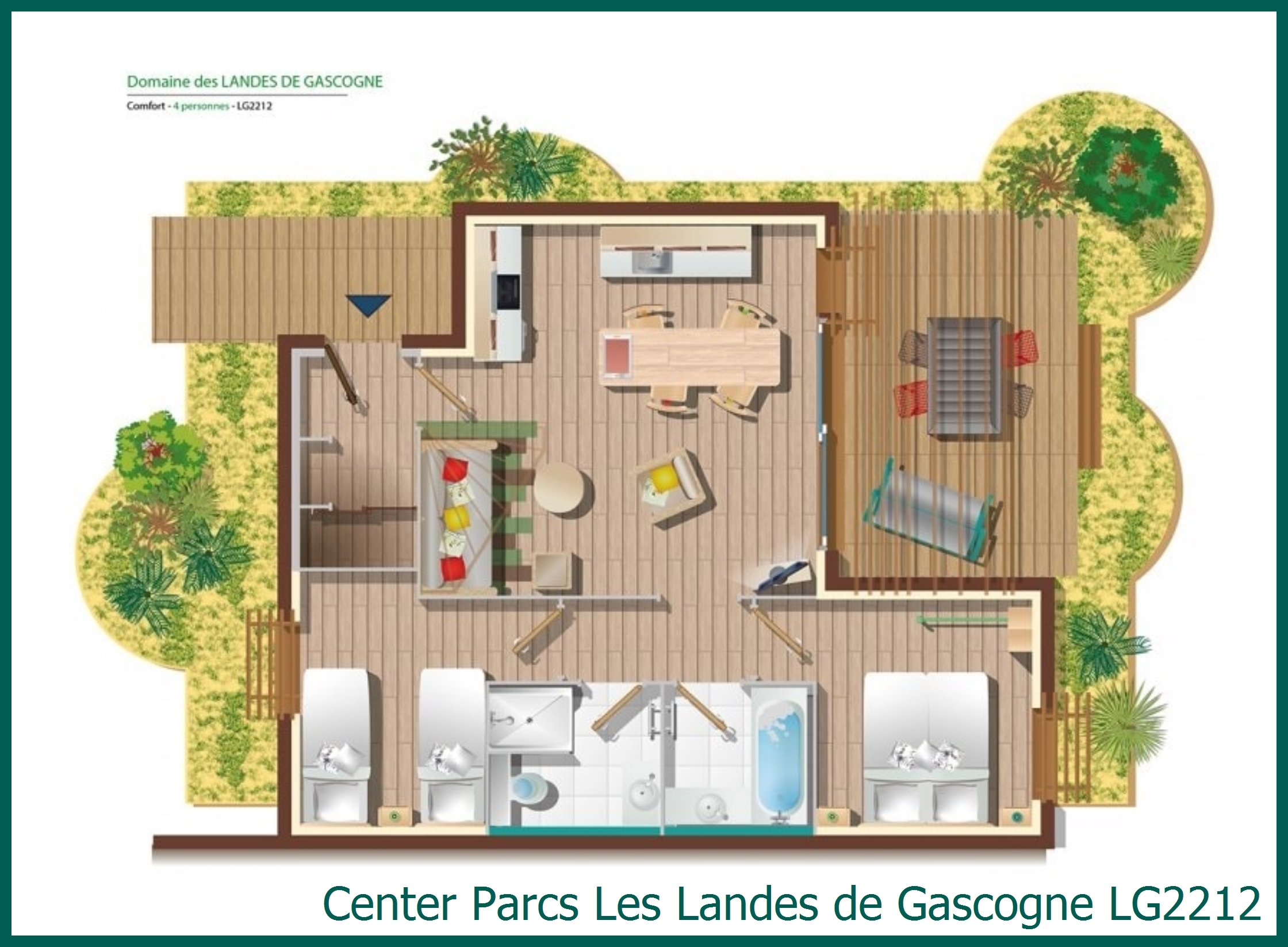 Comfort-Ferienhaus LG2212 in Les Landes de Gascogne
