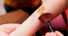 Glitzertattoos in Center Parcs Limburgse Peel