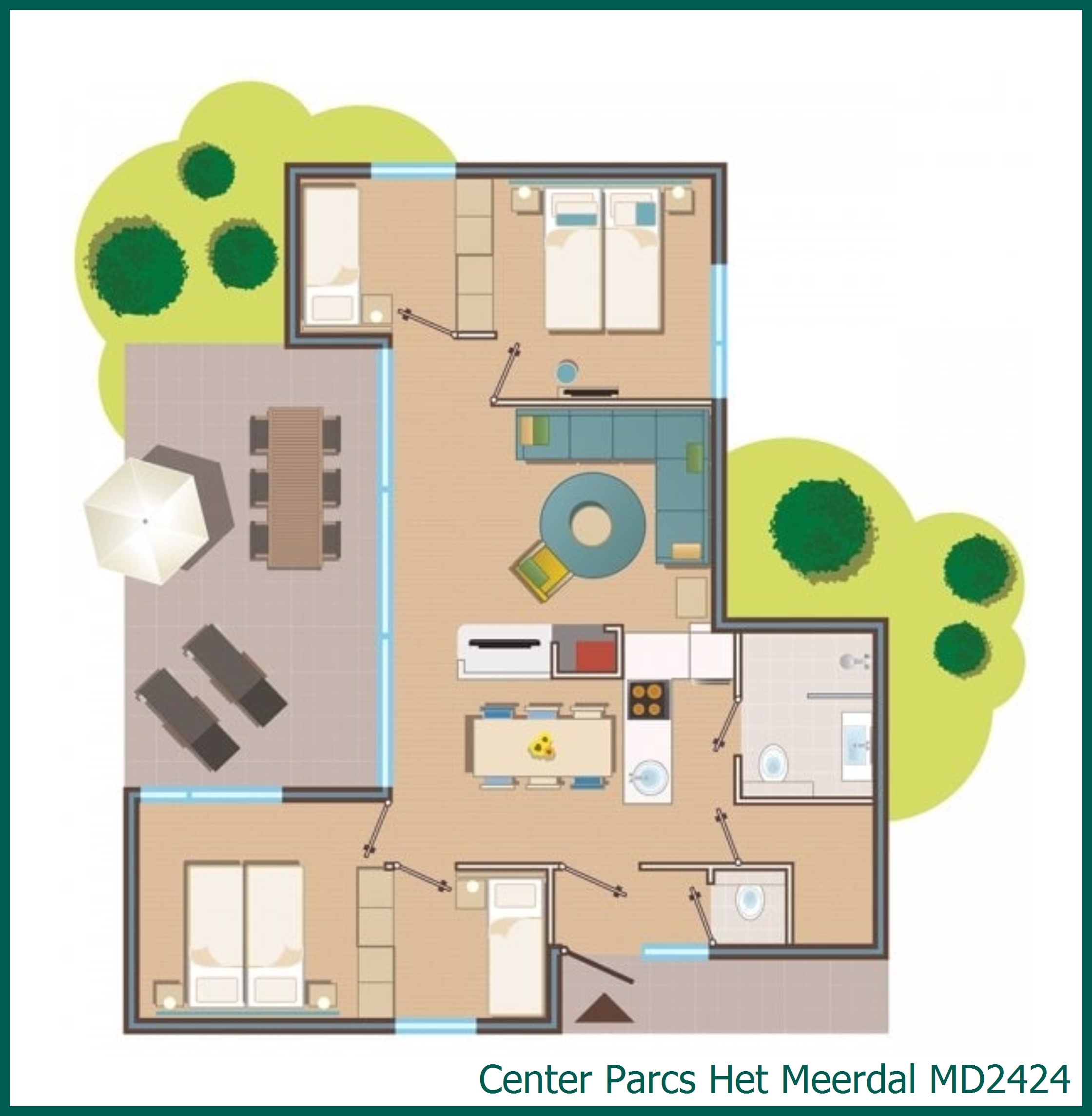 Premium-Ferienhaus MD2424 in Het Meerdal