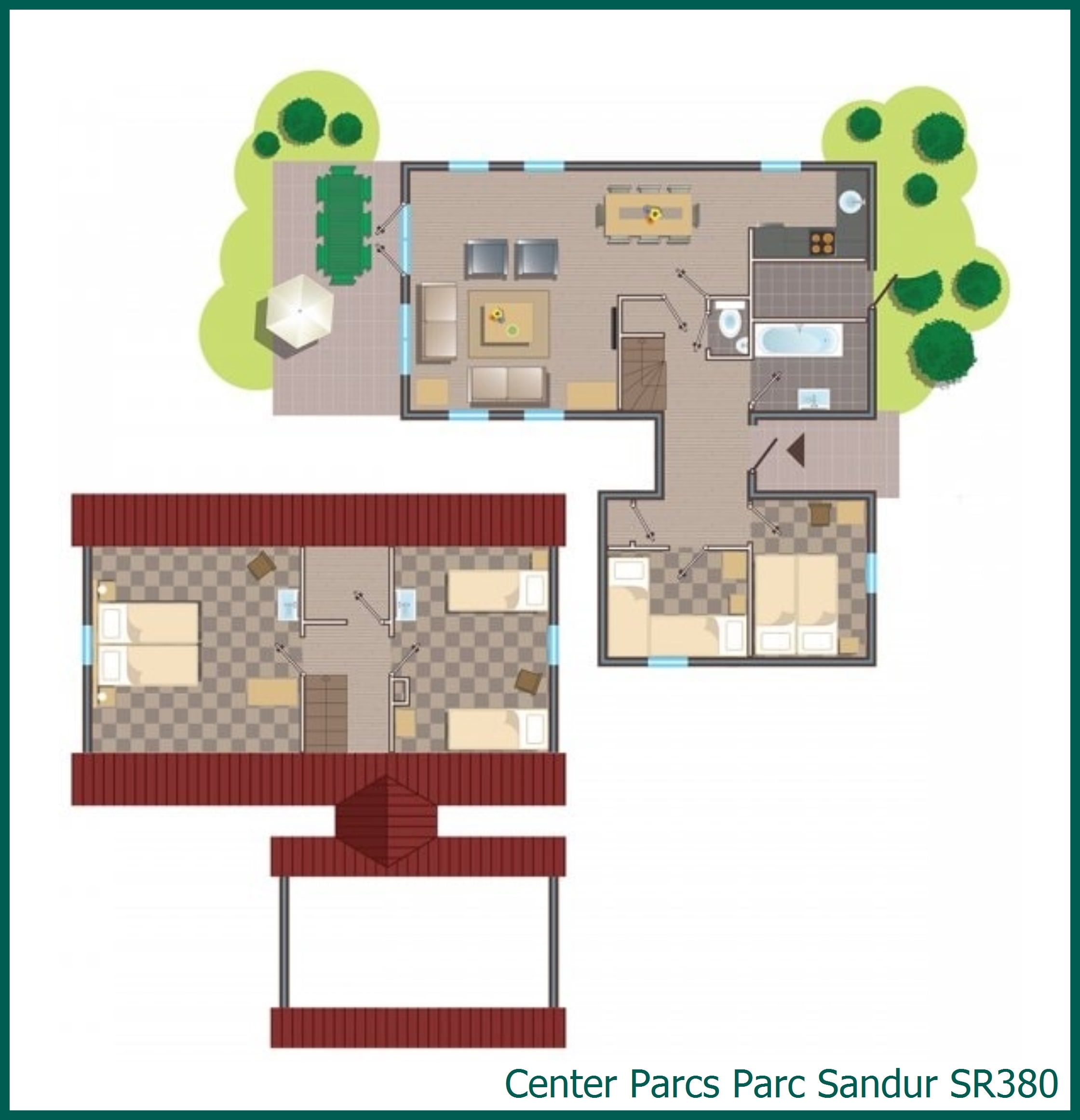 Comfort-Ferienhaus SR380 in Parc Sandur