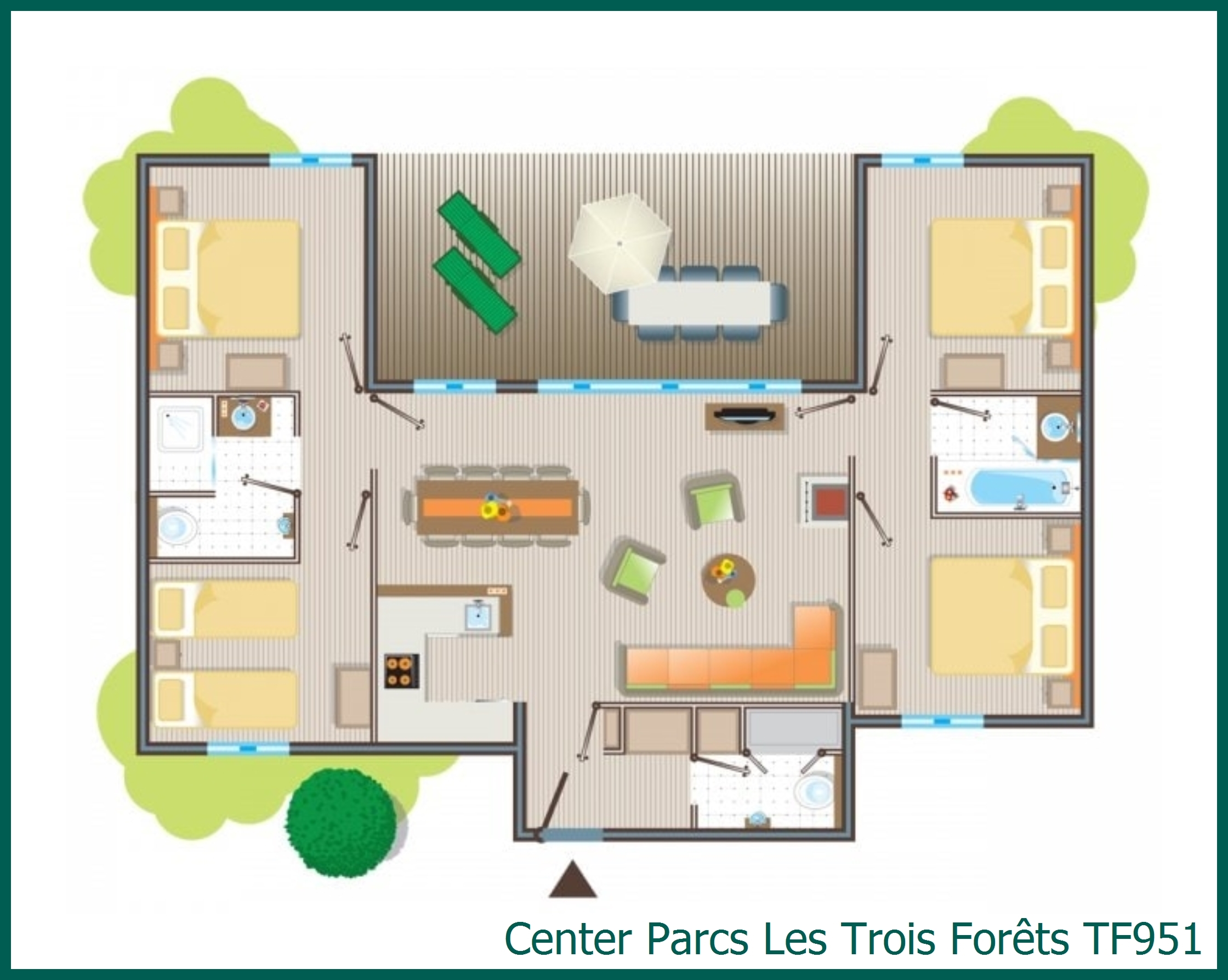 Comfort-Ferienhaus TF951 in Les Trois Forêts