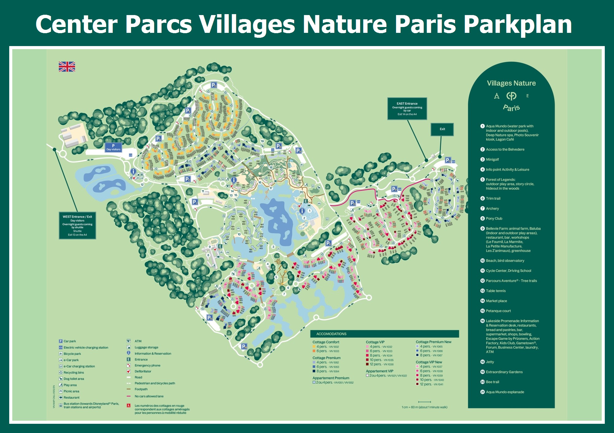 Karte und Lageplan  Villages Nature Paris