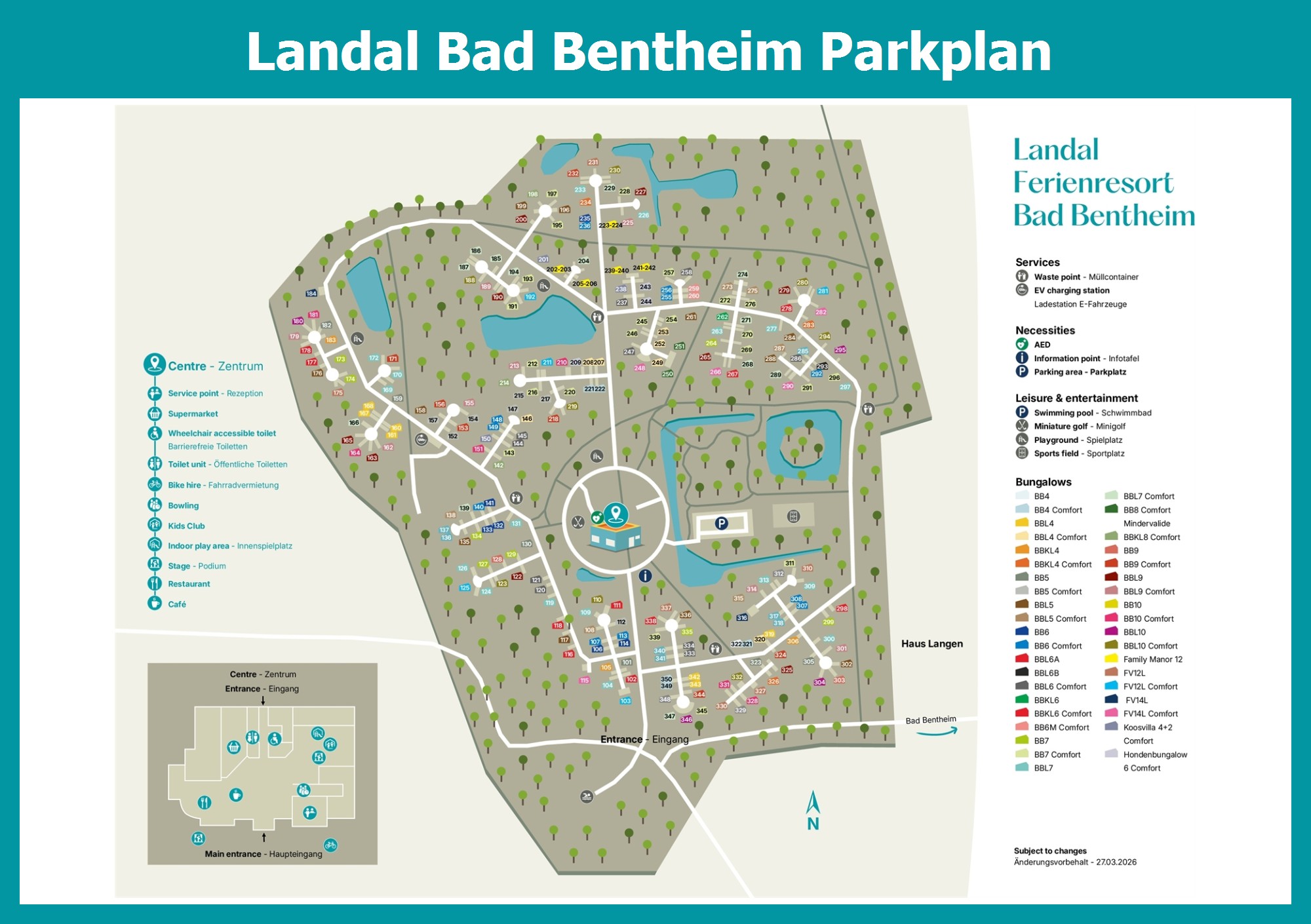 Karte und Lageplan Landal Bad Bentheim