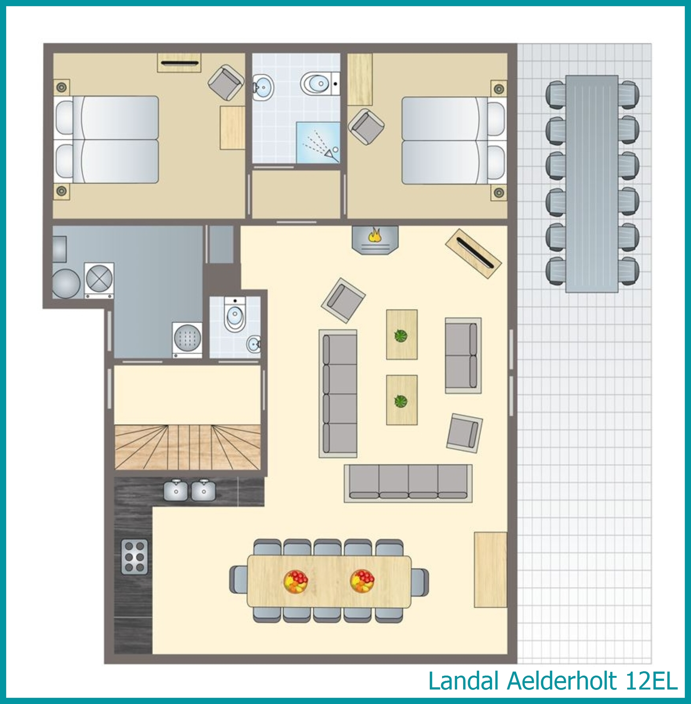 12-Personen-Ferienhaus 12EL in Aelderholt