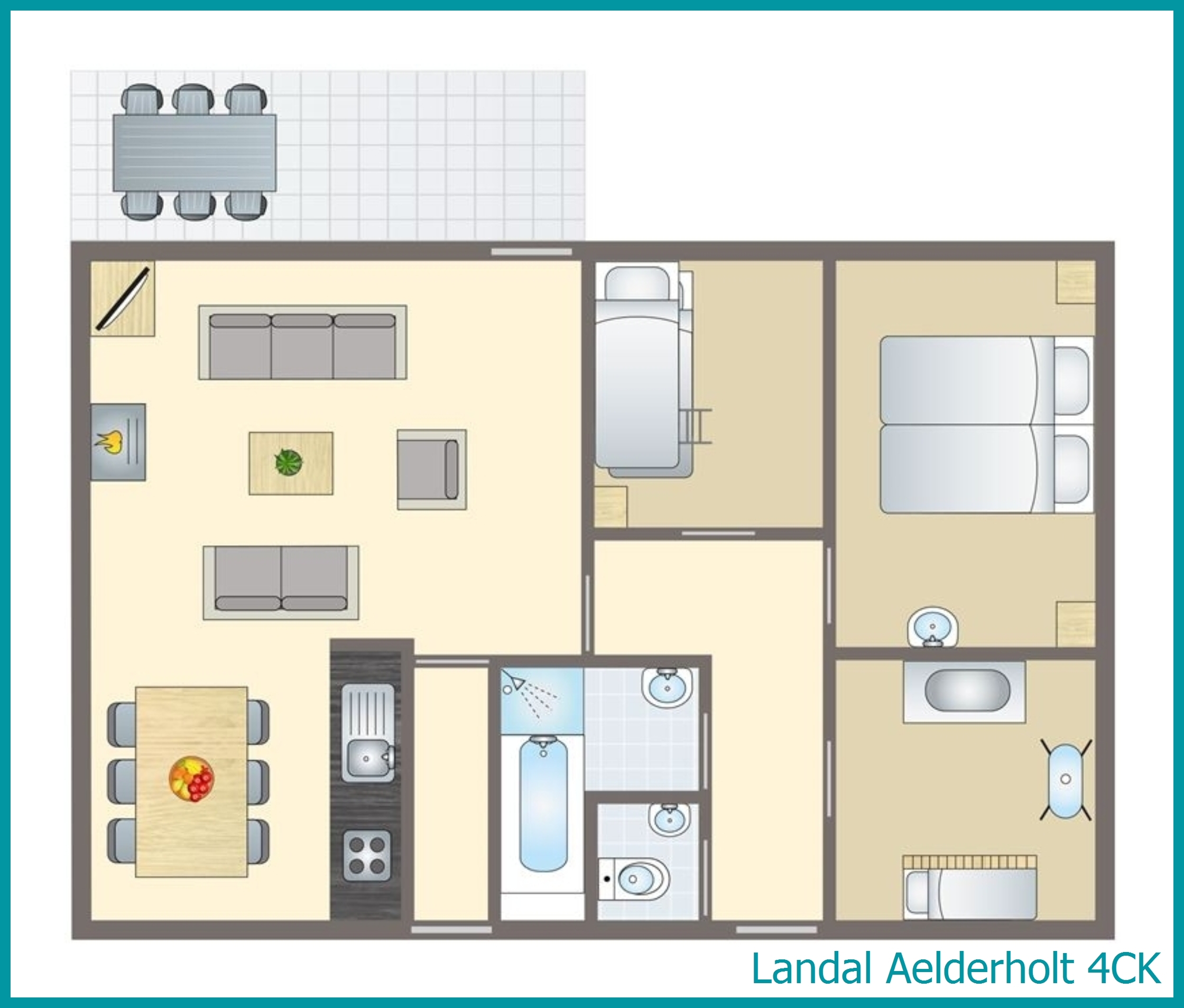 4-Personen-Kinder-Ferienhaus 4CK in Aelderholt