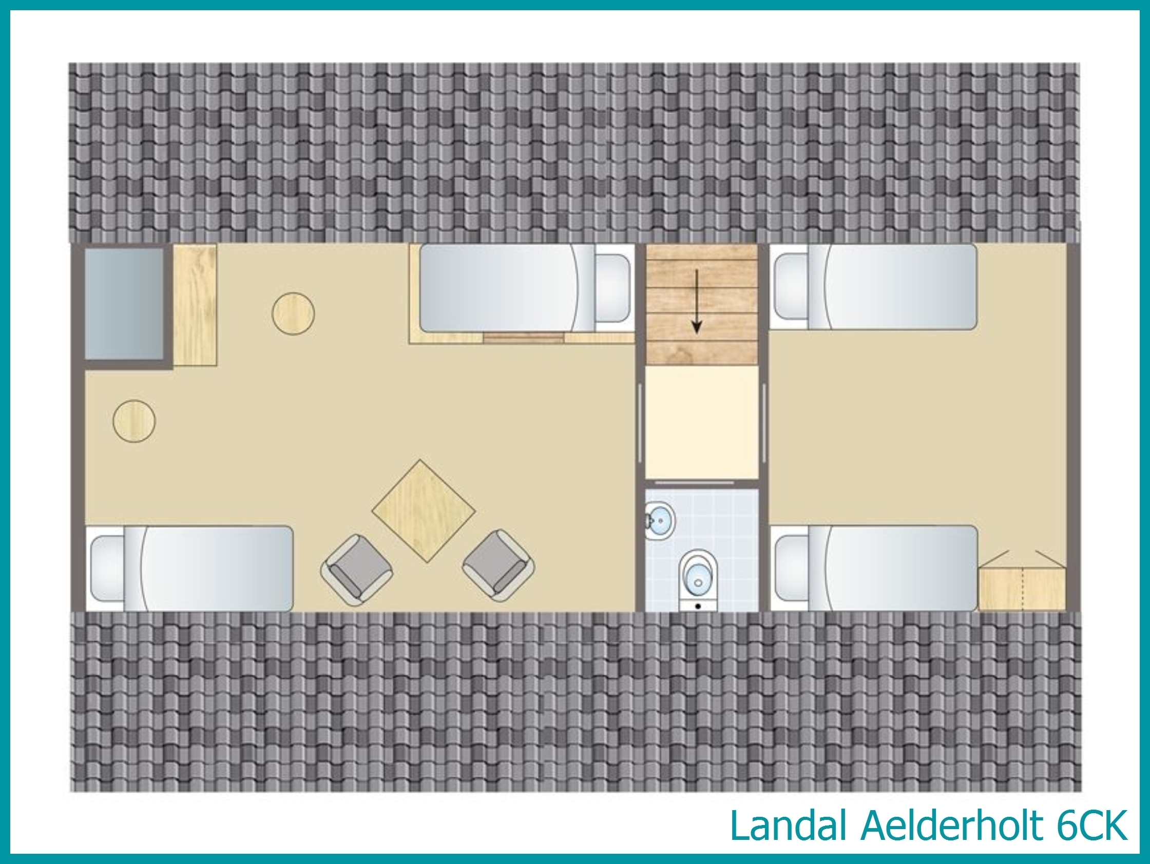 6-Personen-Kinder-Ferienhaus 6CK in Aelderholt