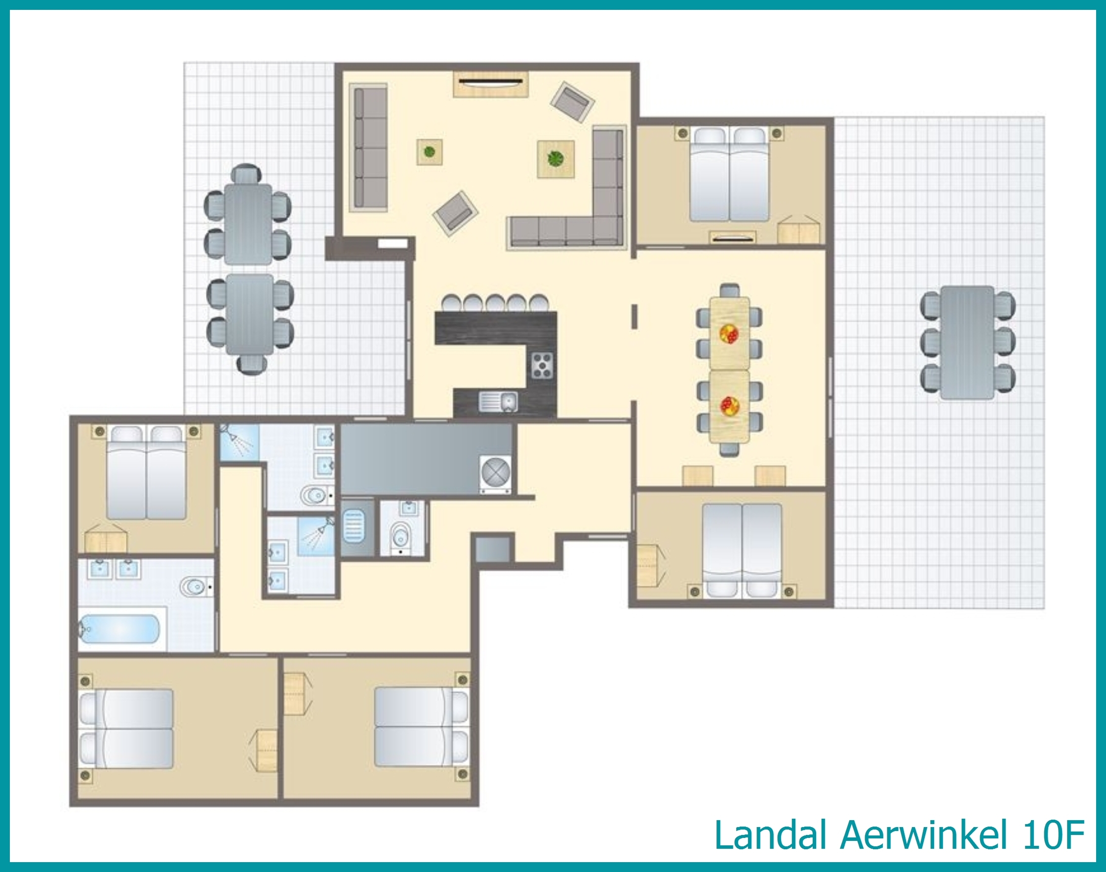 10-Personen-Ferienhaus 10F in Aerwinkel