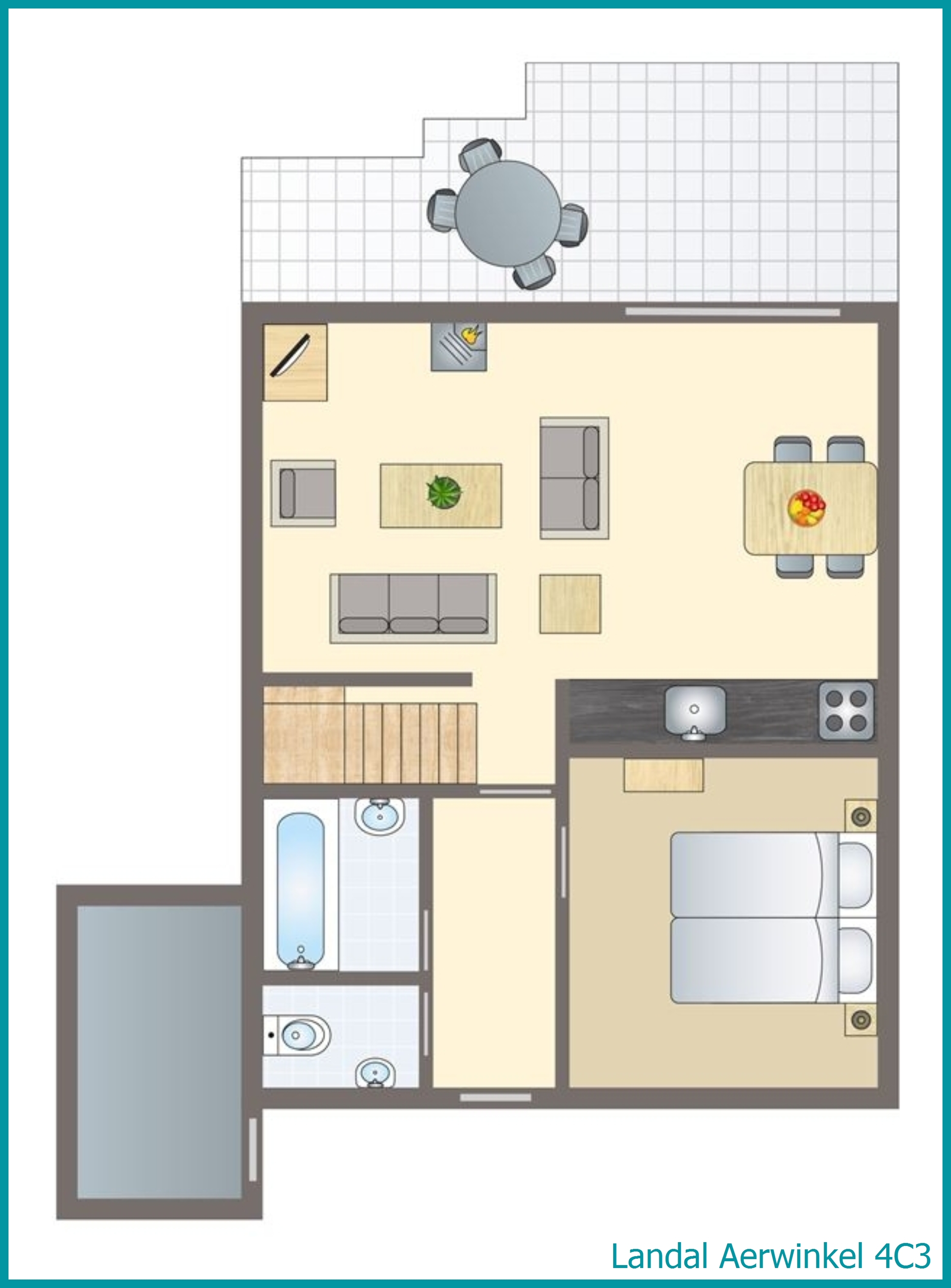 4-Personen-Ferienhaus 4C3 in Aerwinkel
