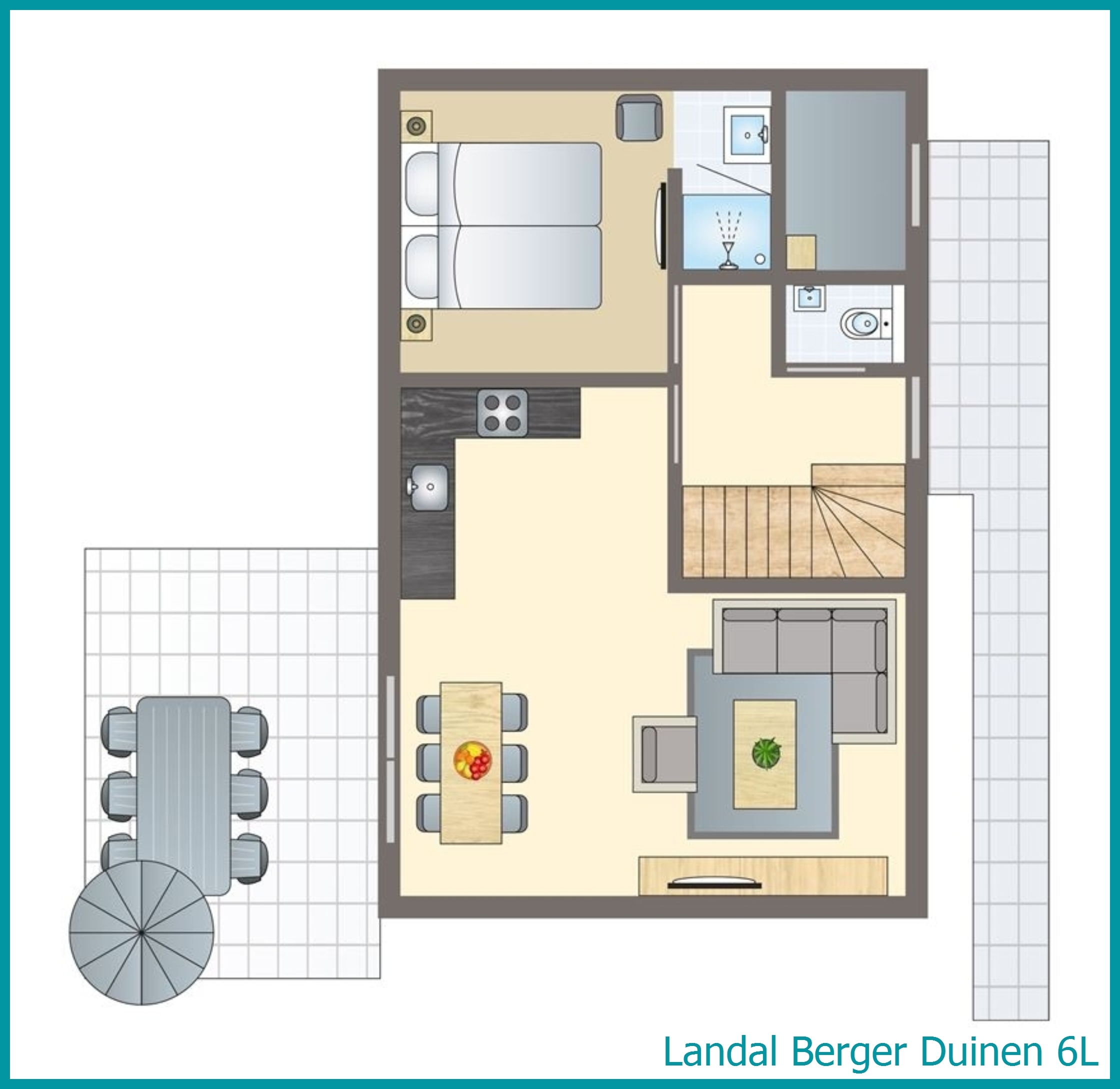 6-Personen-Ferienhaus 6L in Berger Duinen
