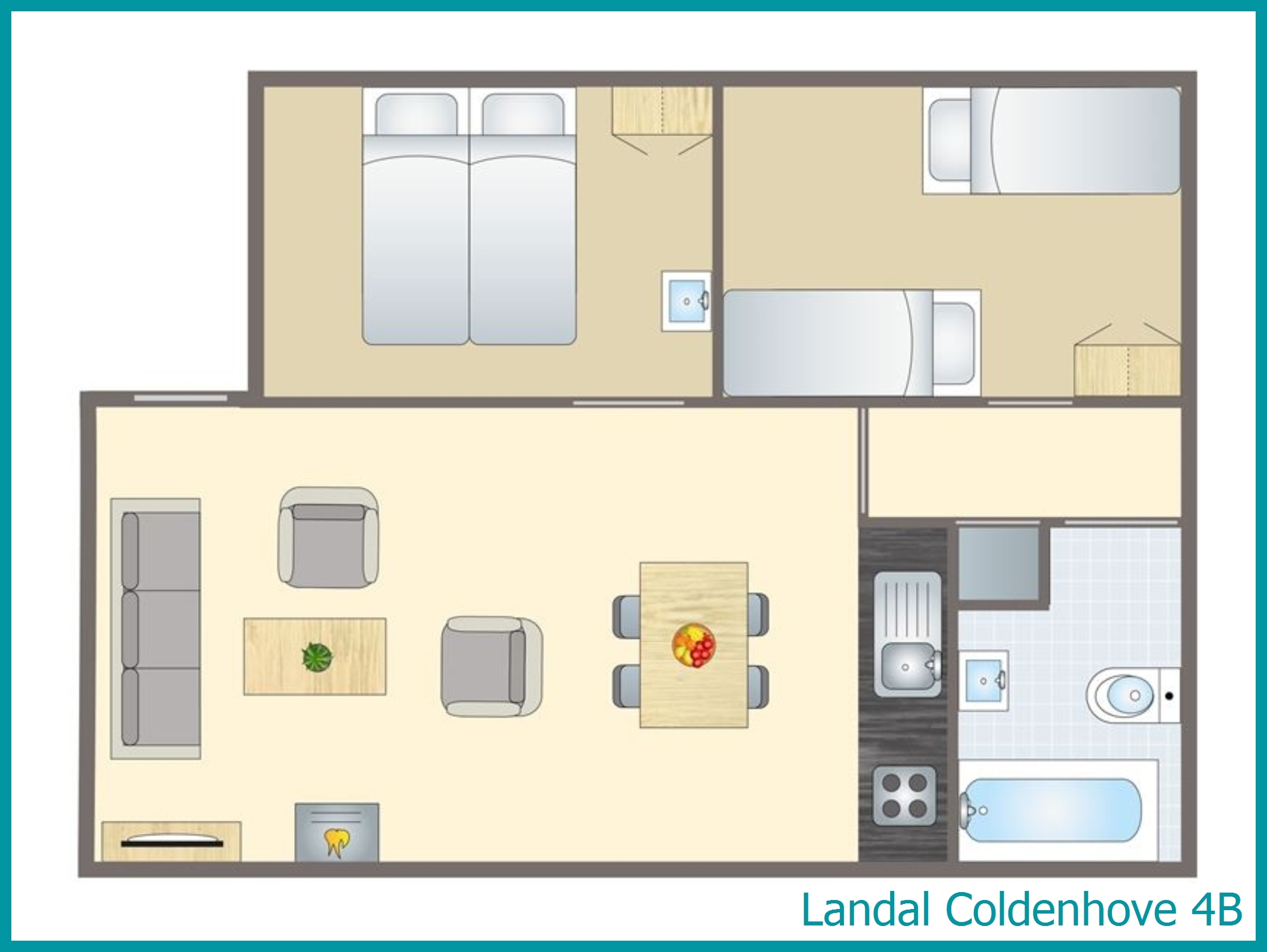 4-Personen-Ferienhaus 4B in Coldenhove