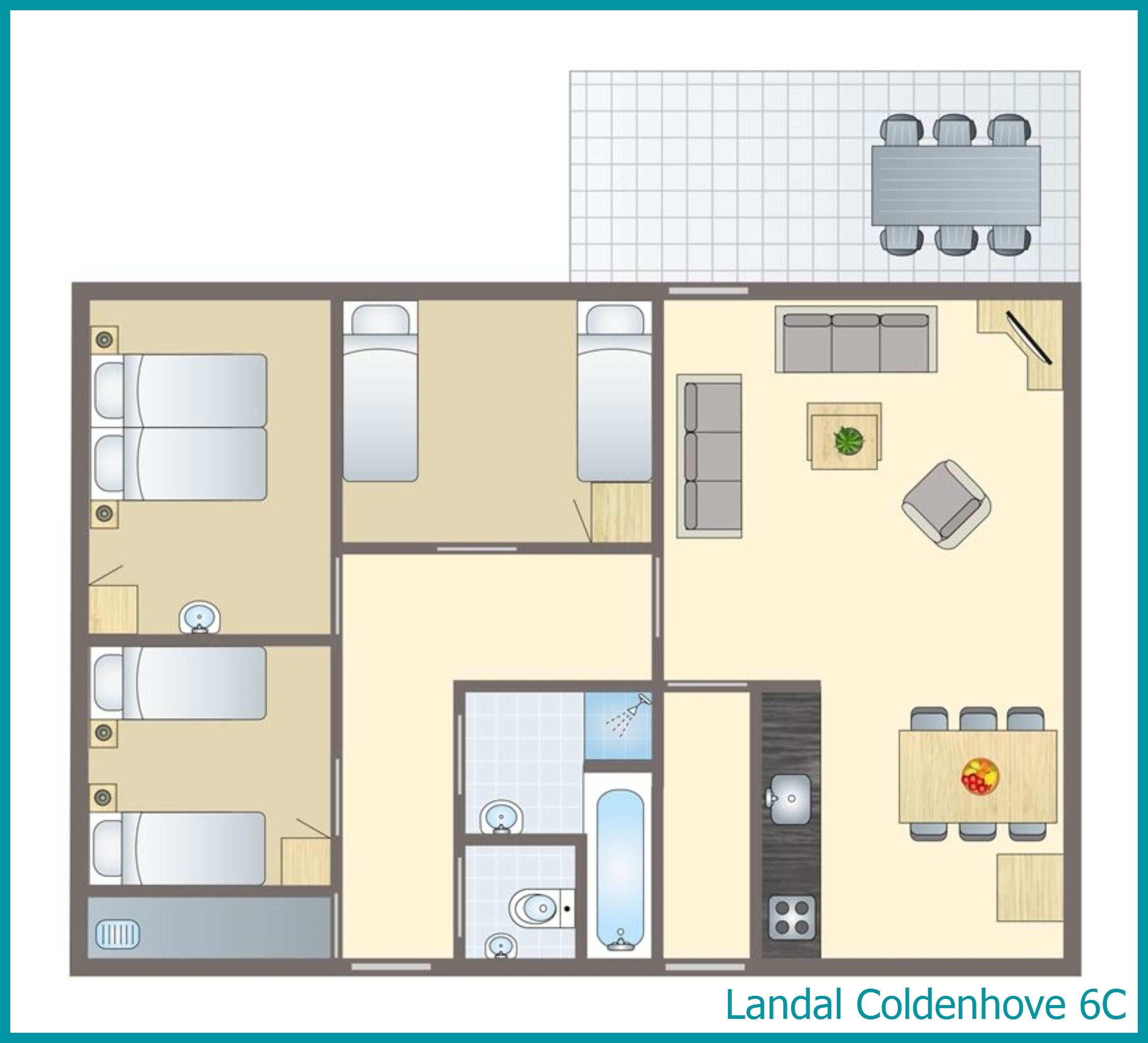 6-Personen-Ferienhaus 6C in Coldenhove