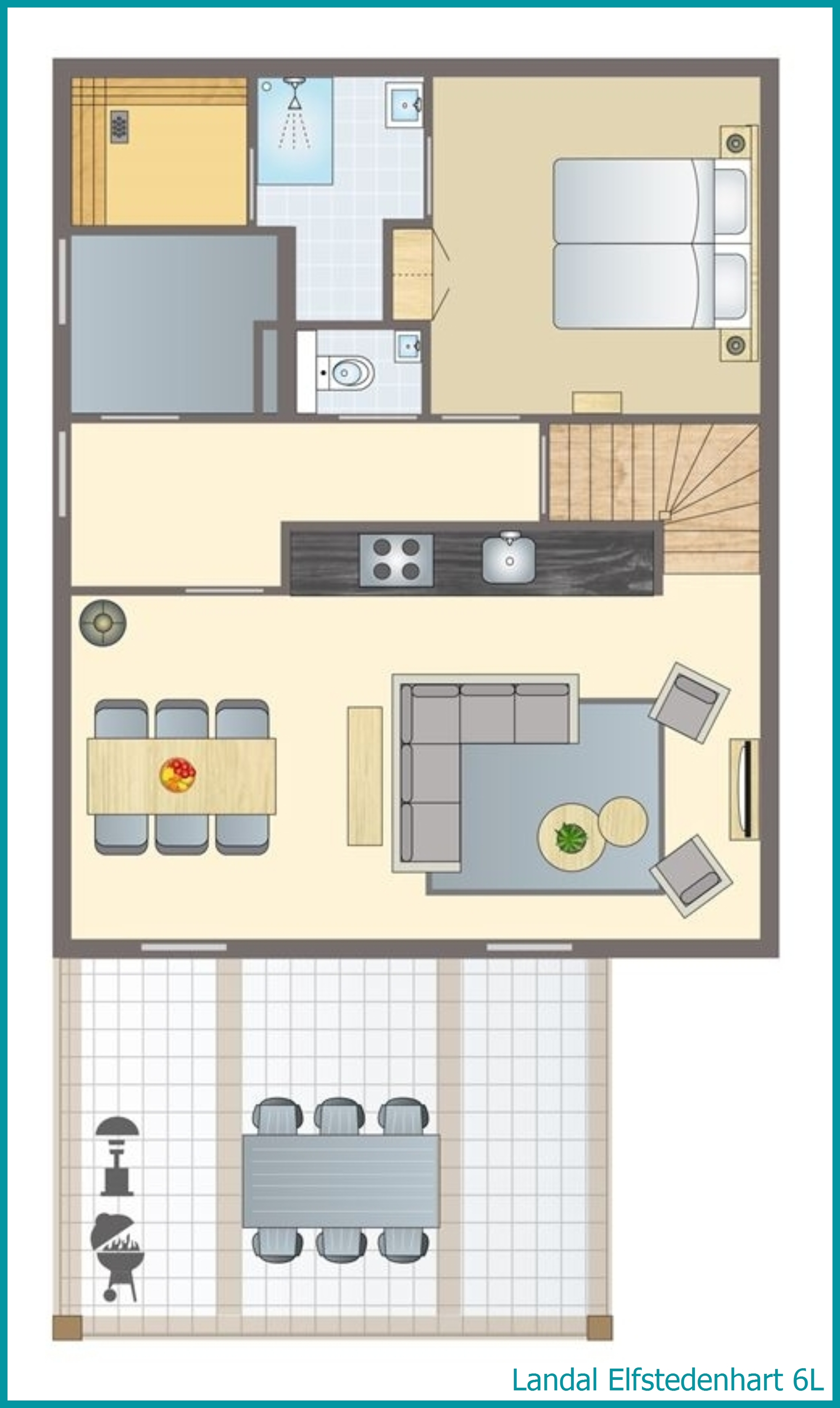 6-Personen-Ferienhaus 6L in Elfstedenhart