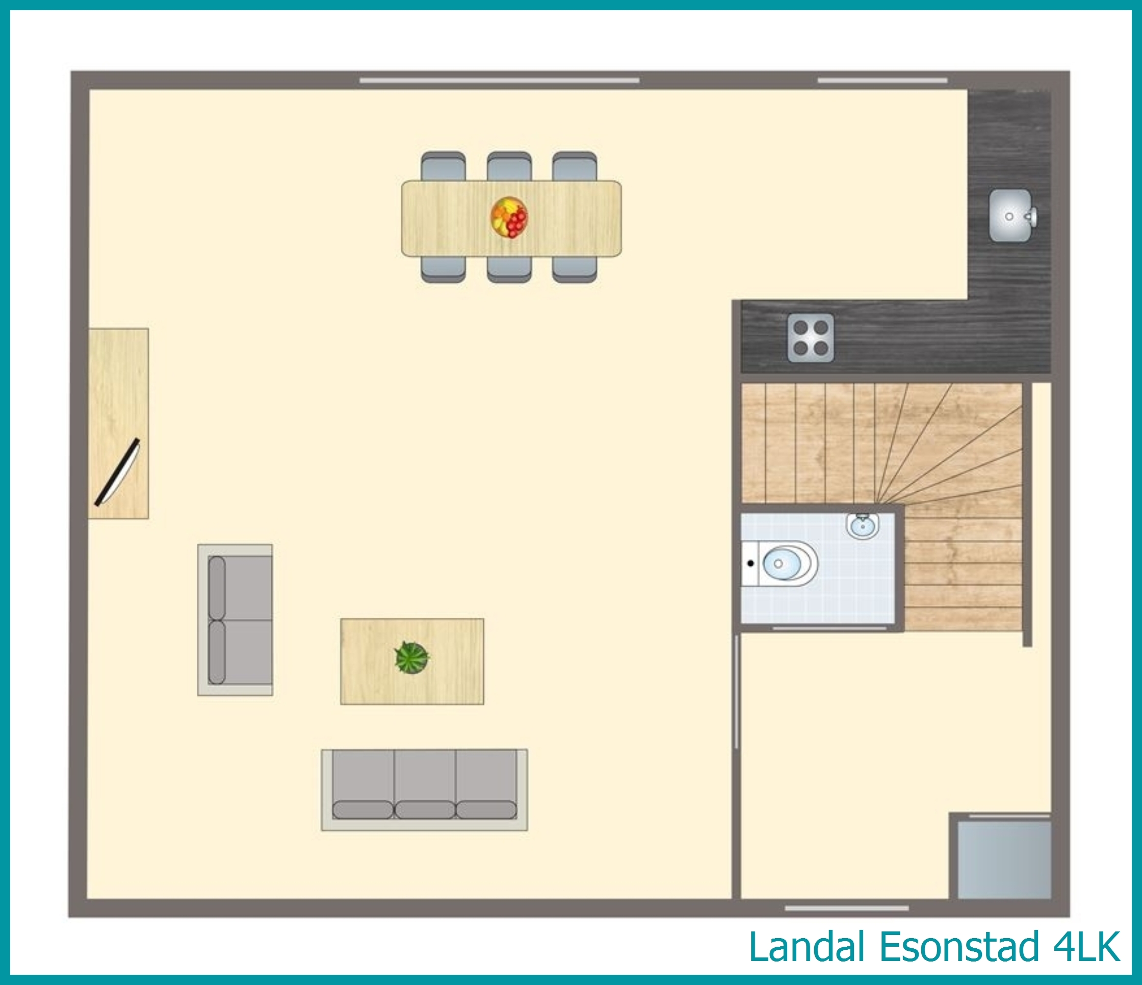 4-Personen-Kinder-Ferienhaus 4LK in Esonstad
