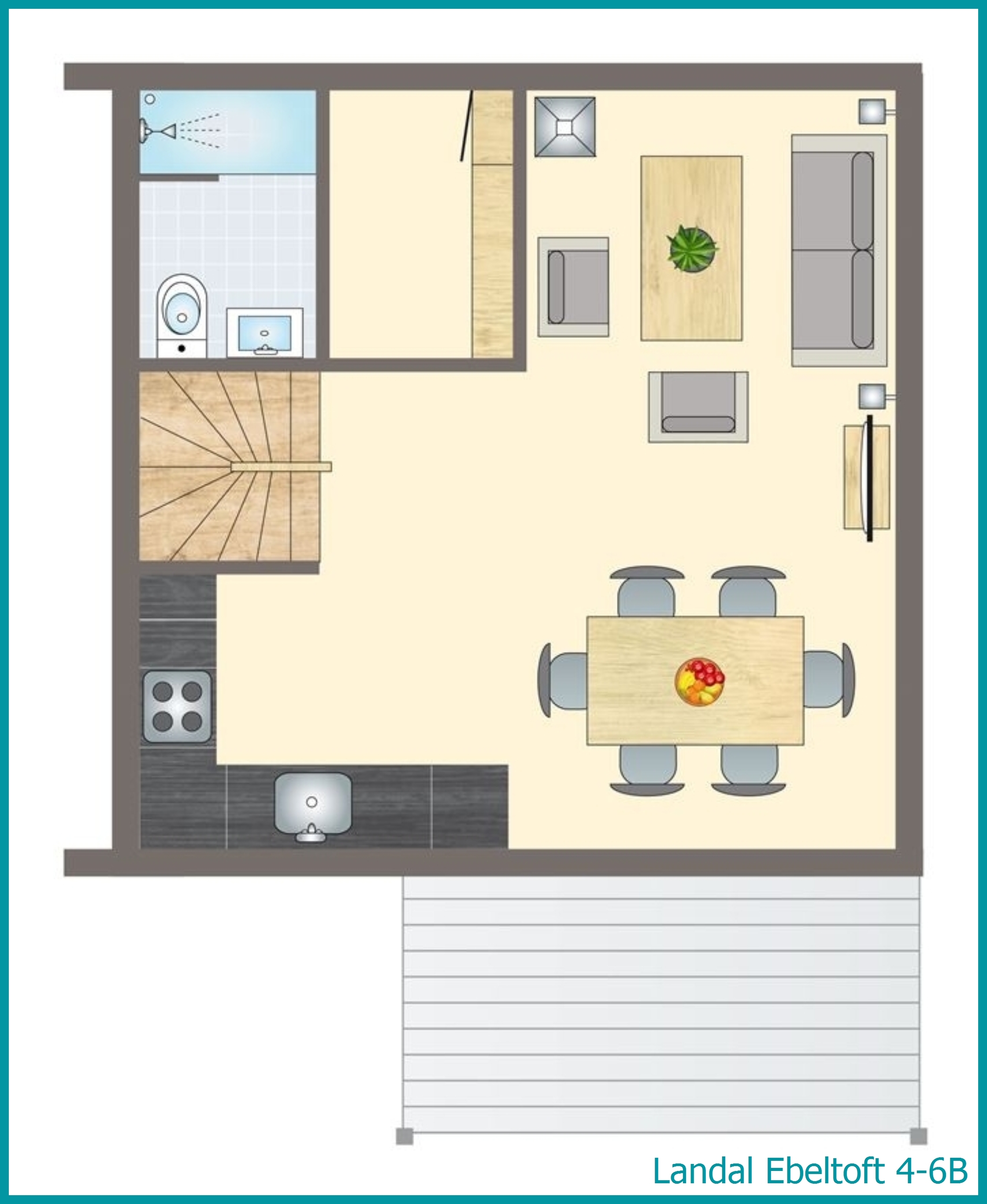 4-6-Personen-Ferienhaus 4-6B in Ebeltoft