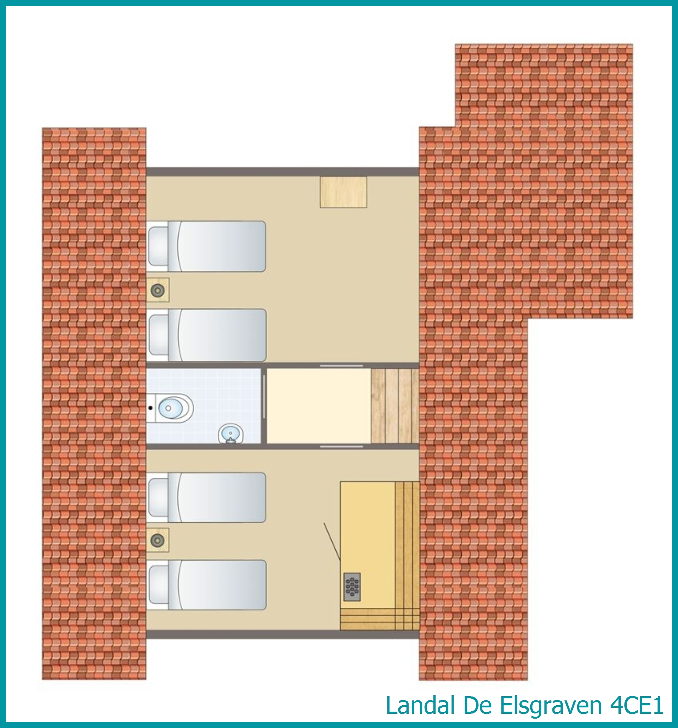 4-Personen-Ferienhaus 4CE1 in De Elsgraven