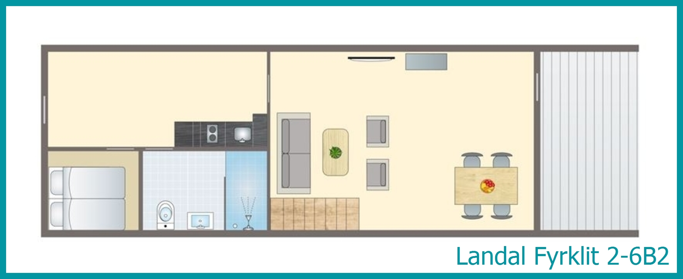 2-6-Personen-Ferienwohnung 2-6B2 in Fyrklit