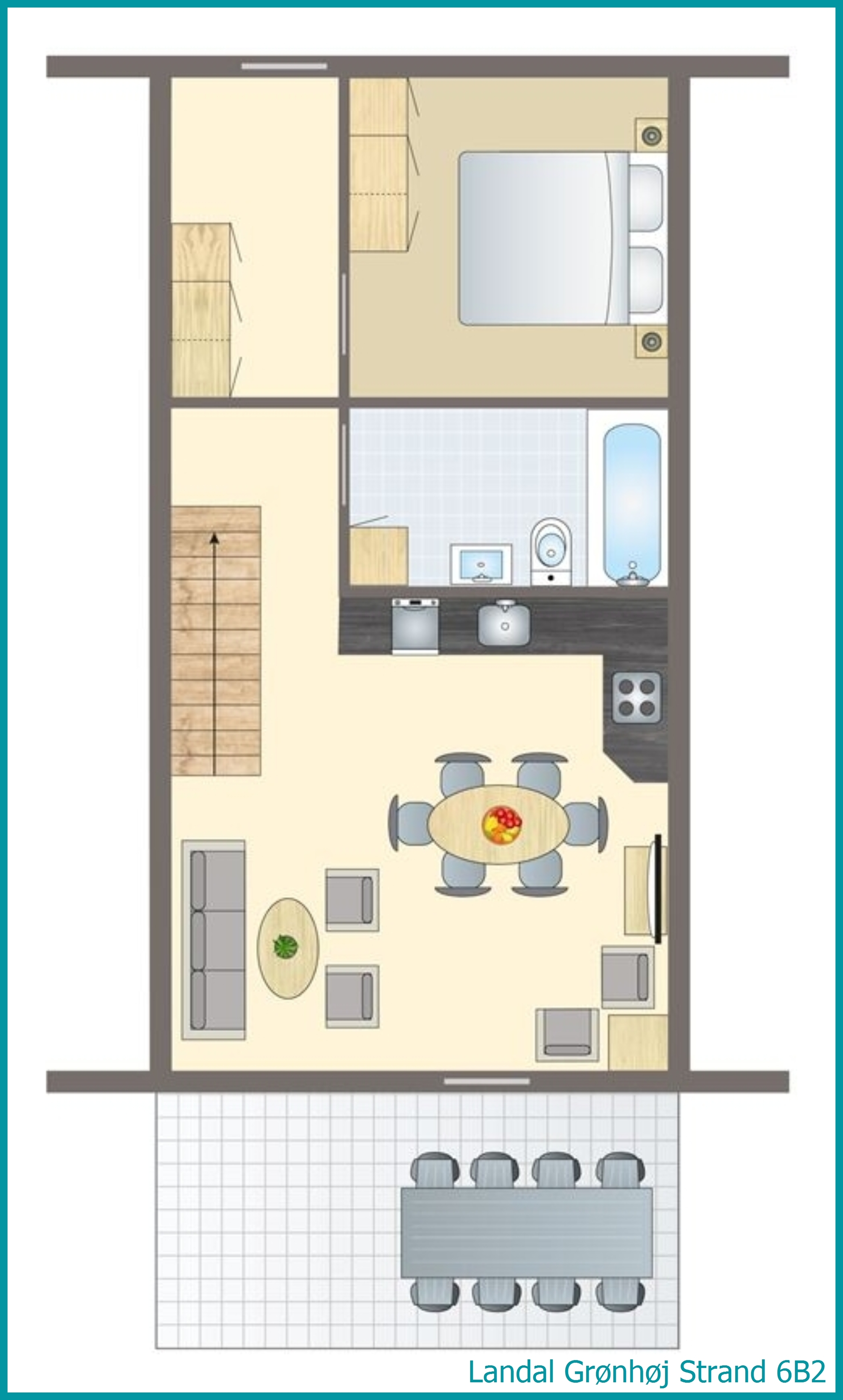 6-Personen-Ferienhaus 6B2 in Grønhøj Strand