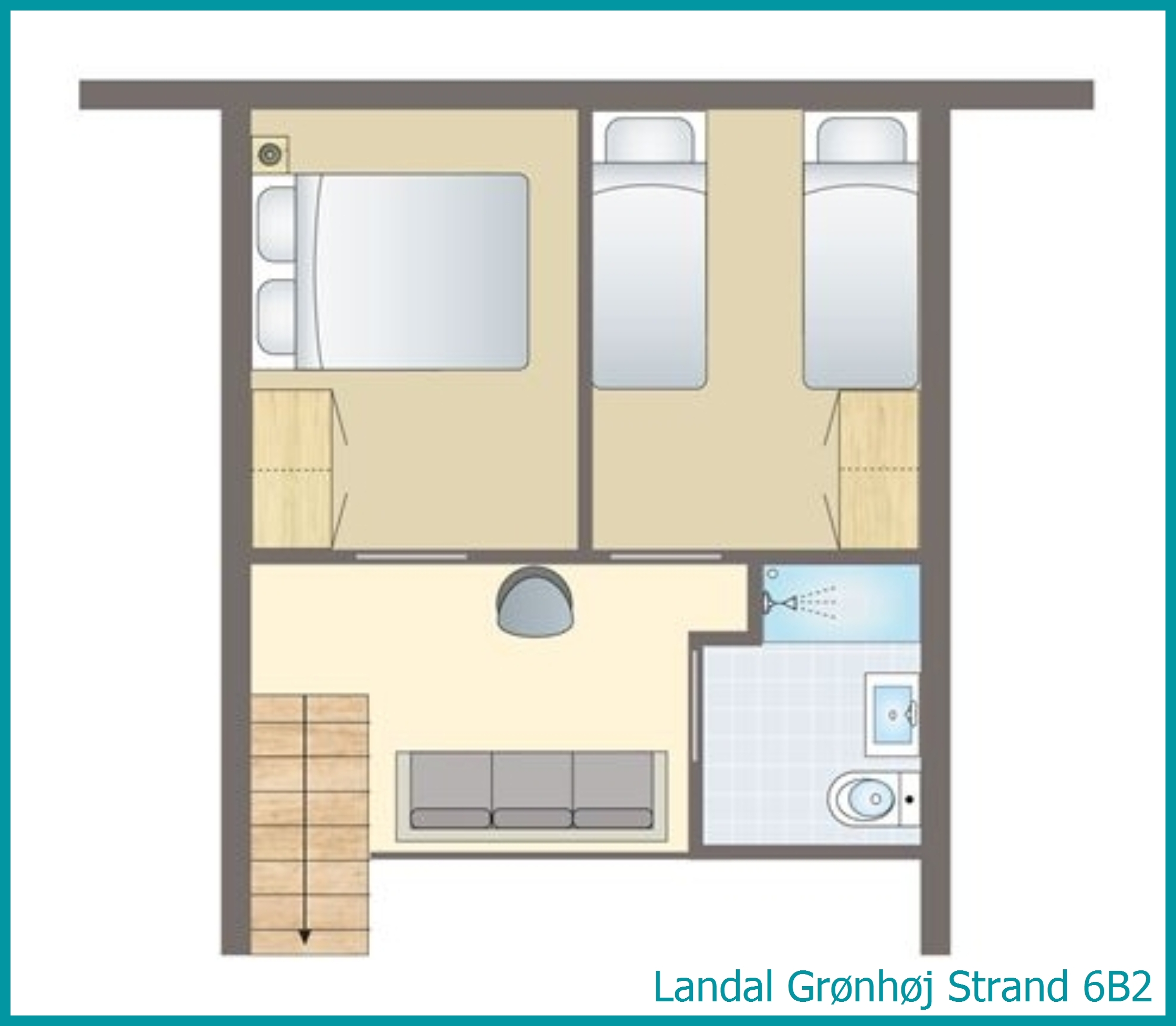 6-Personen-Ferienhaus 6B2 in Grønhøj Strand
