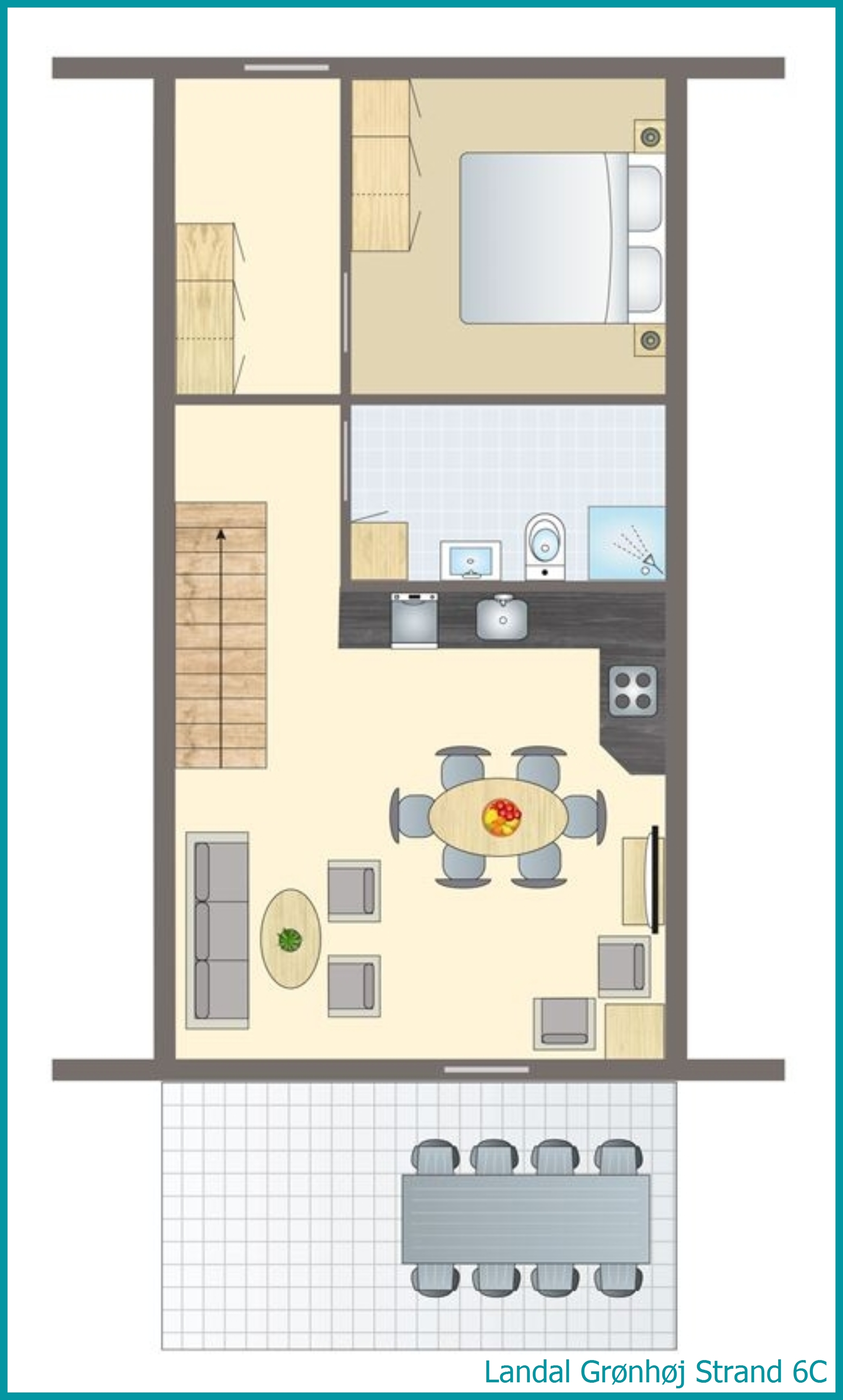 6-Personen-Ferienhaus 6C in Grønhøj Strand
