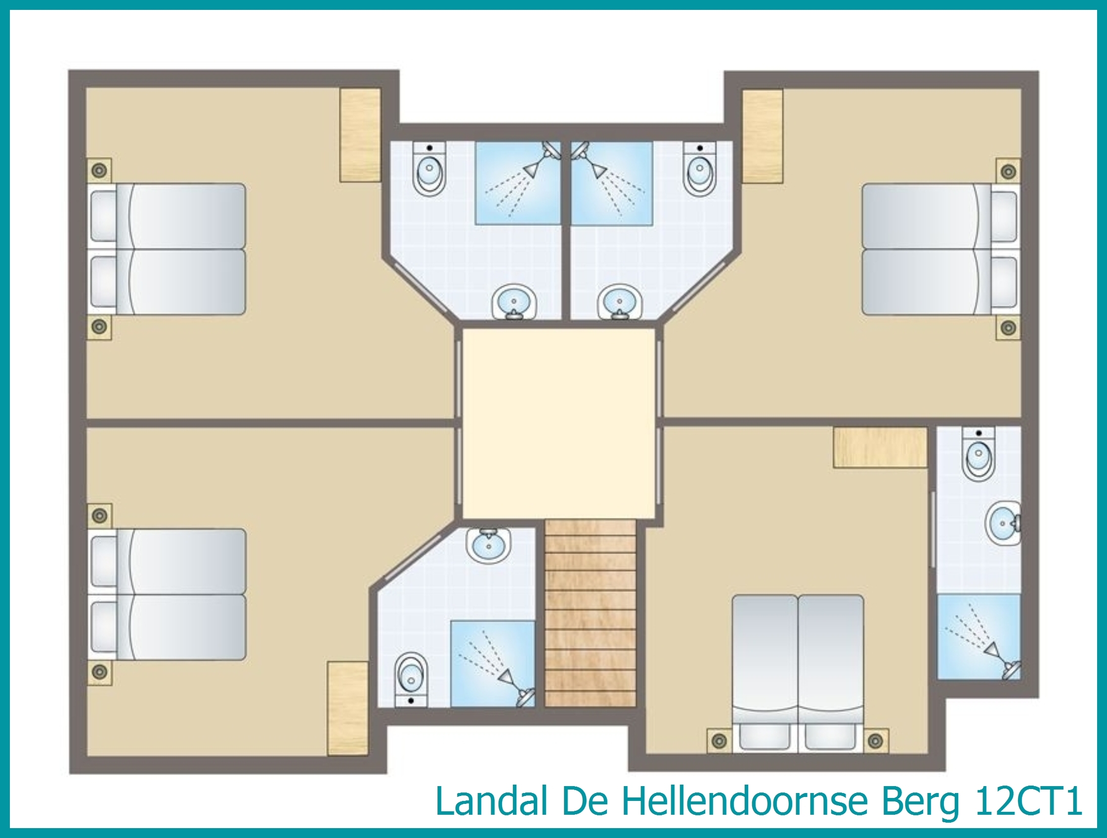 12-Personen-Ferienhaus 12CT1 in De Hellendoornse Berg