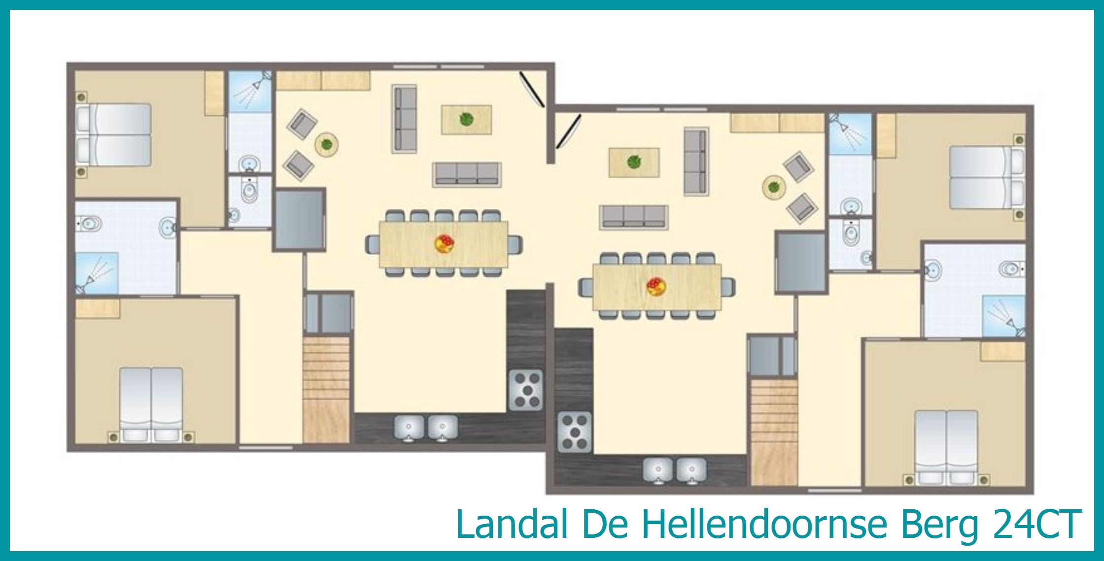 24-Personen-Ferienhaus 24CT in De Hellendoornse Berg