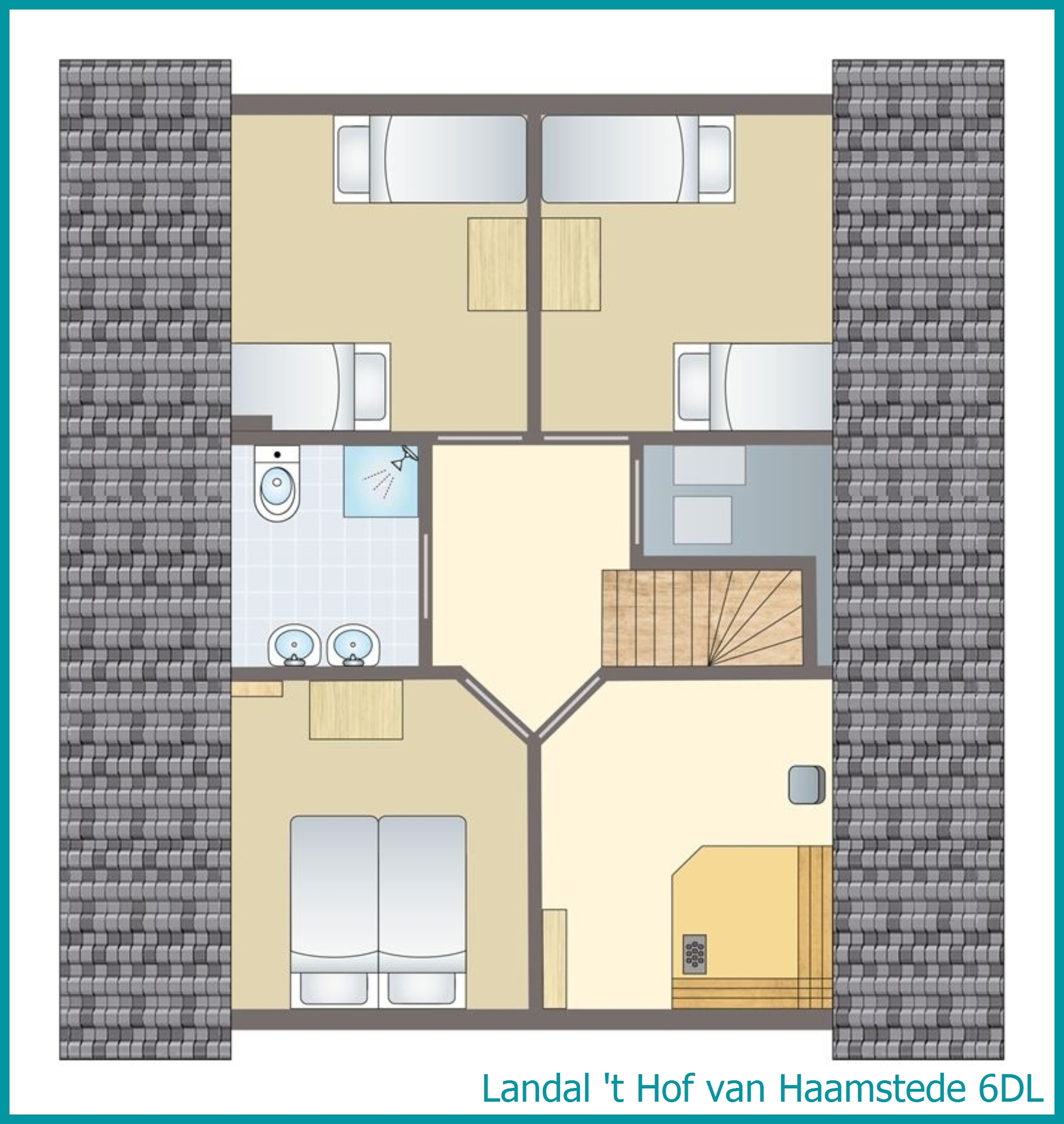 6-Personen-Ferienhaus 6DL in 't Hof van Haamstede