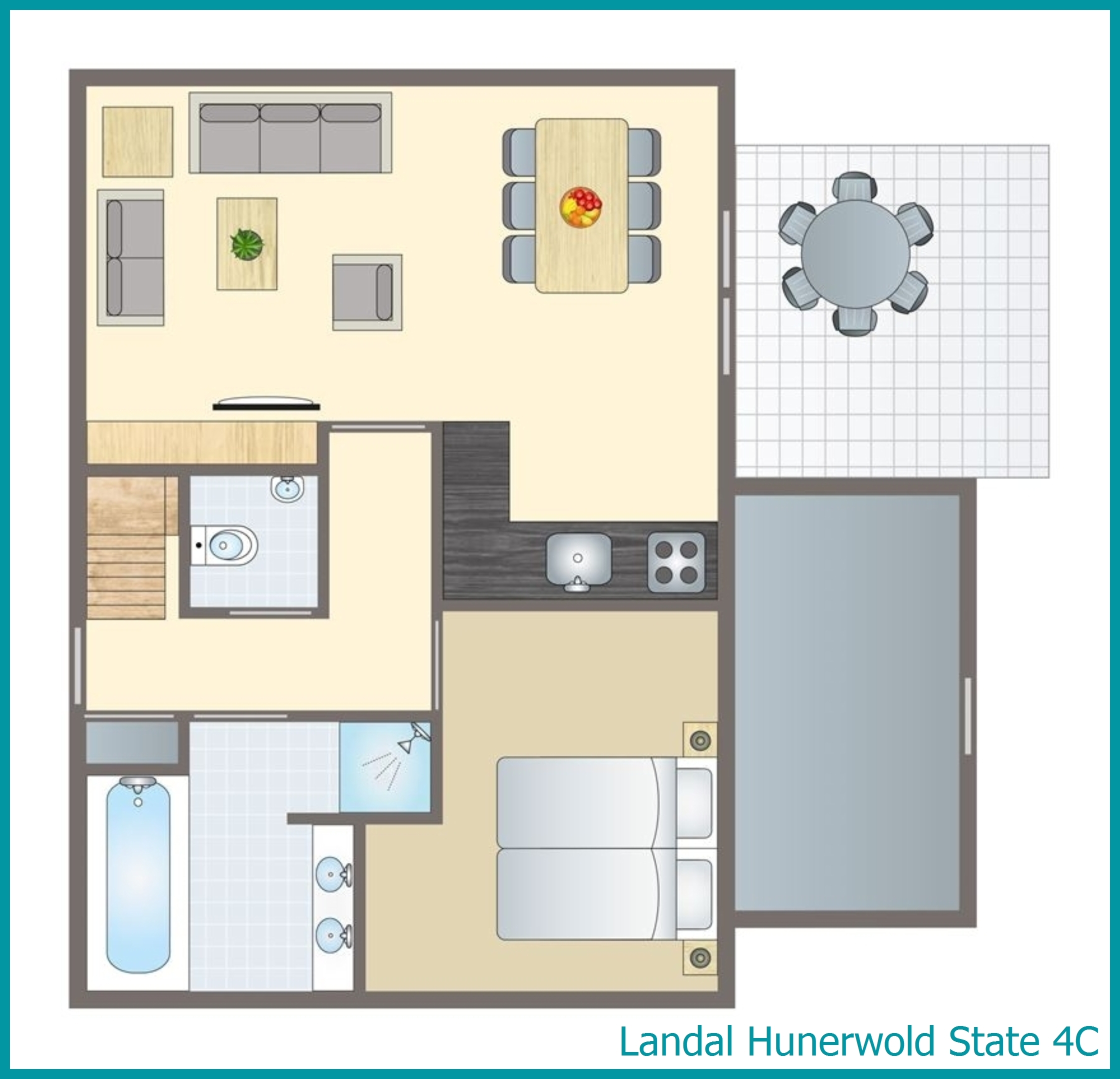 4-Personen-Ferienhaus 4C in Hunerwold State