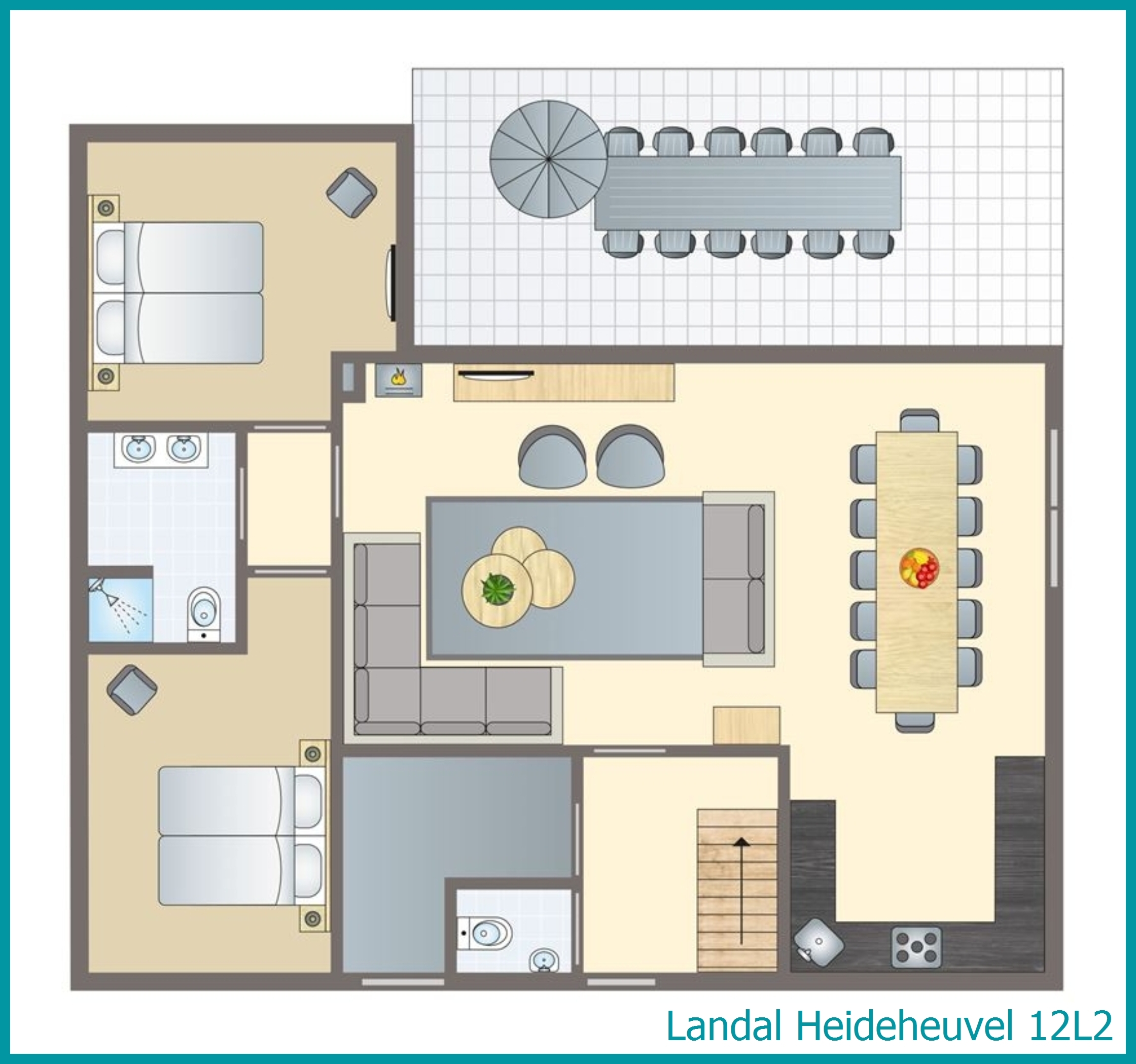 12-Personen-Ferienhaus 12L2 in Heideheuvel