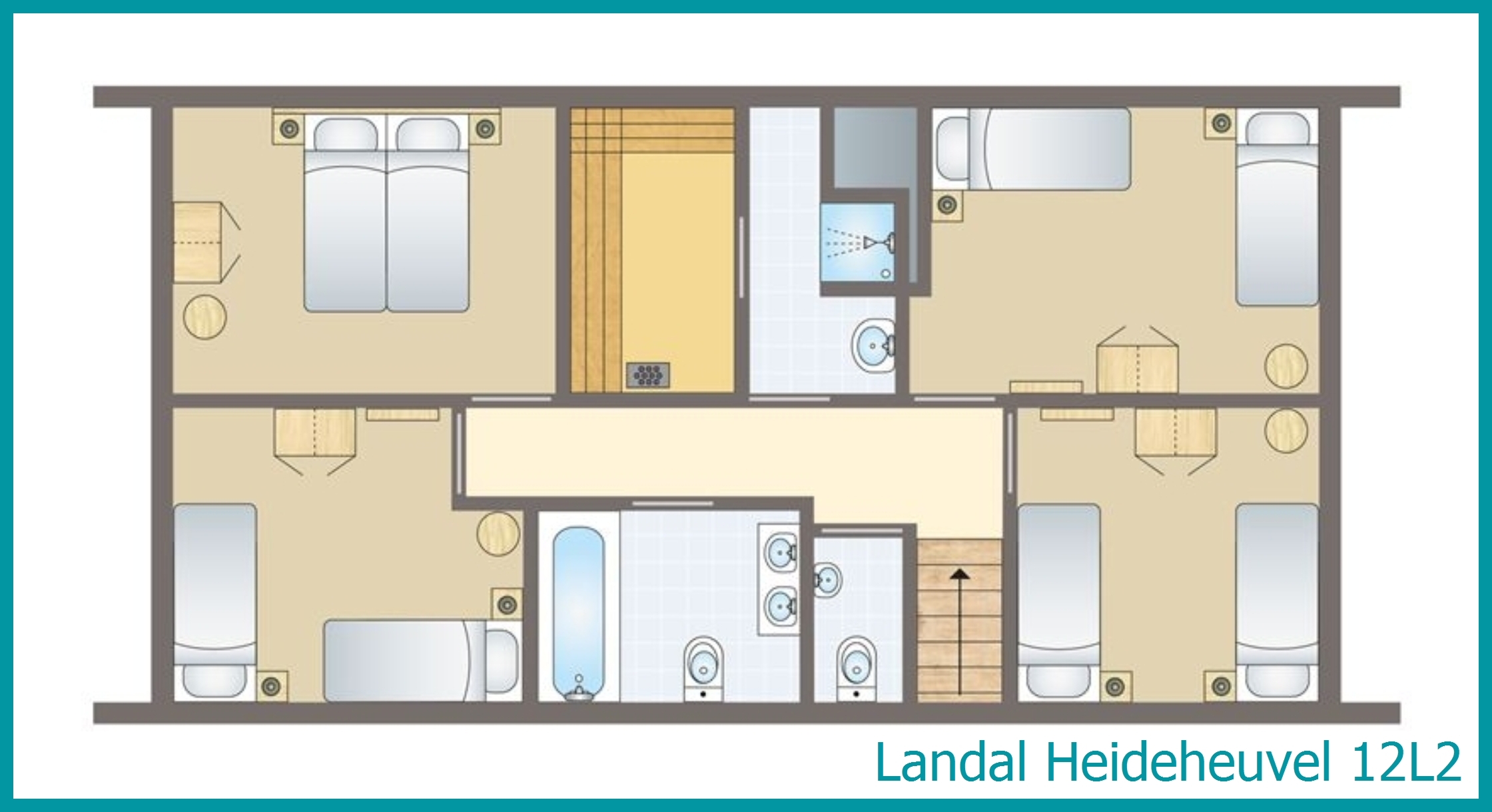 12-Personen-Ferienhaus 12L2 in Heideheuvel