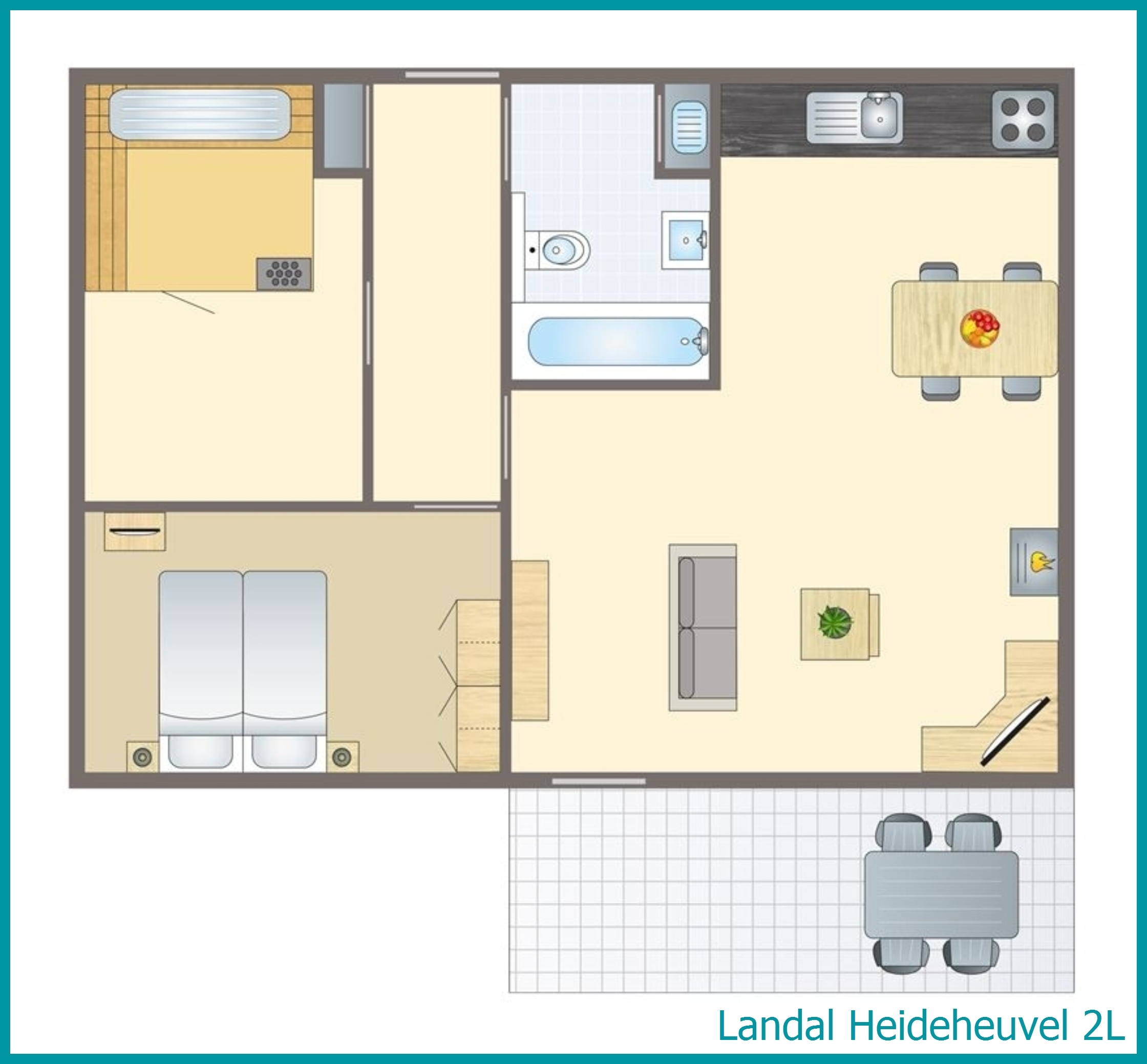 2-Personen-Ferienhaus 2L in Heideheuvel