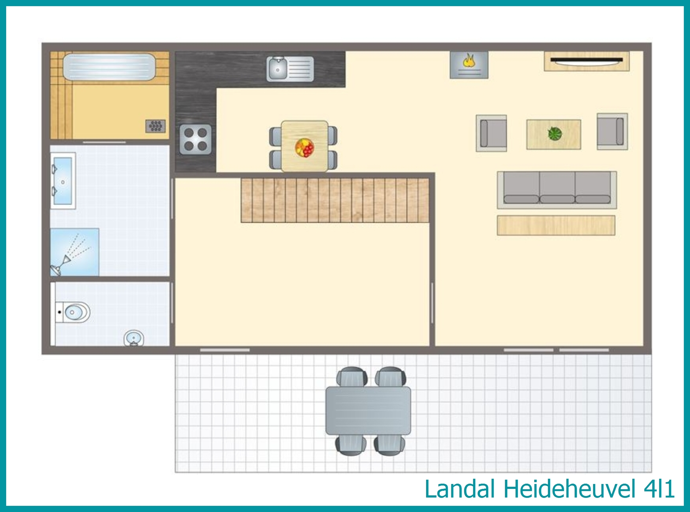 4-Personen-Ferienhaus 4l1 in Heideheuvel