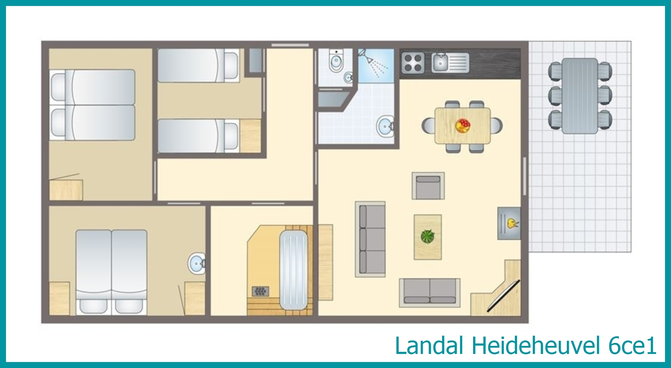 6-Personen-Ferienhaus 6ce1 in Heideheuvel