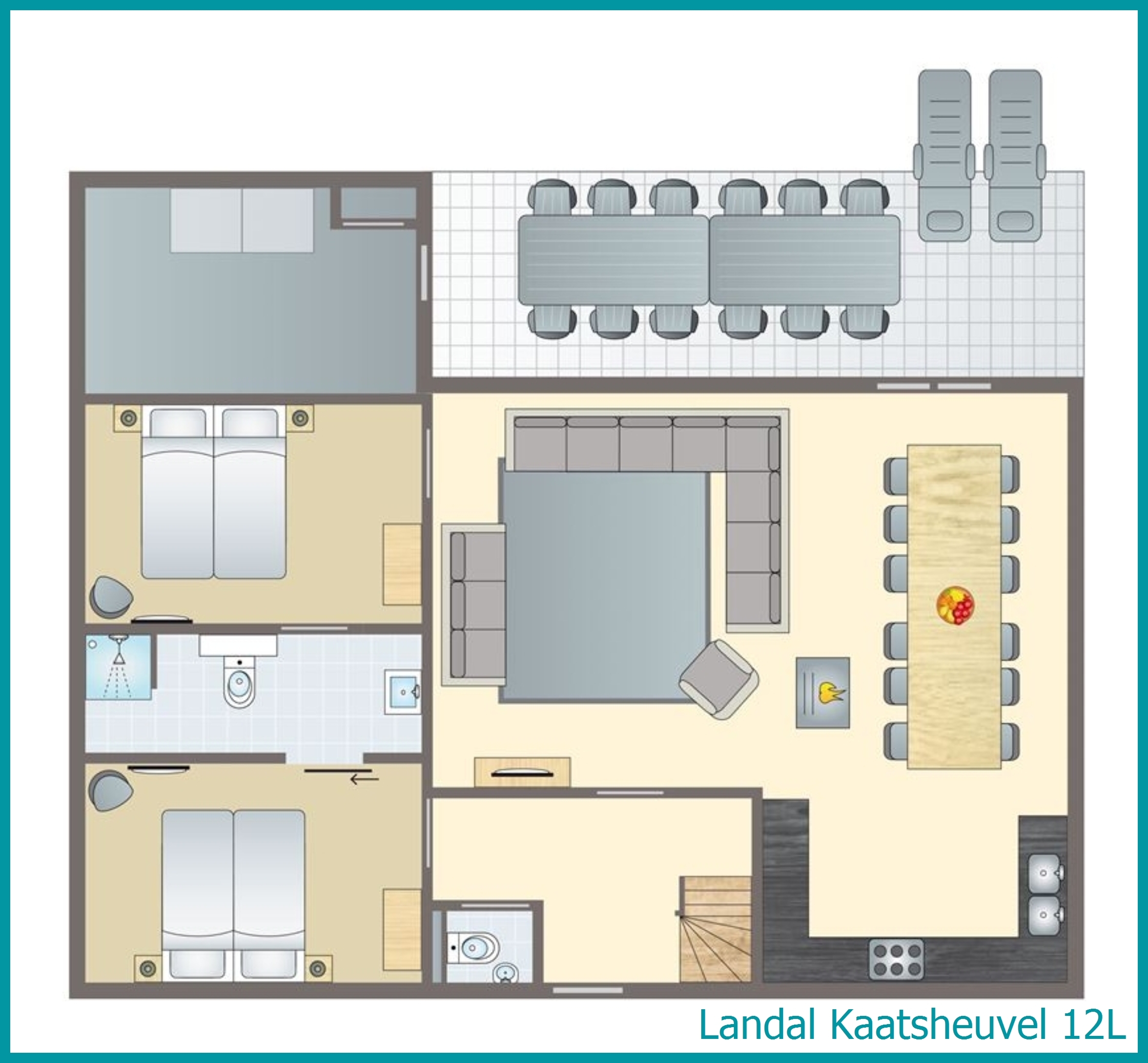 12-Personen-Ferienhaus 12L in Kaatsheuvel