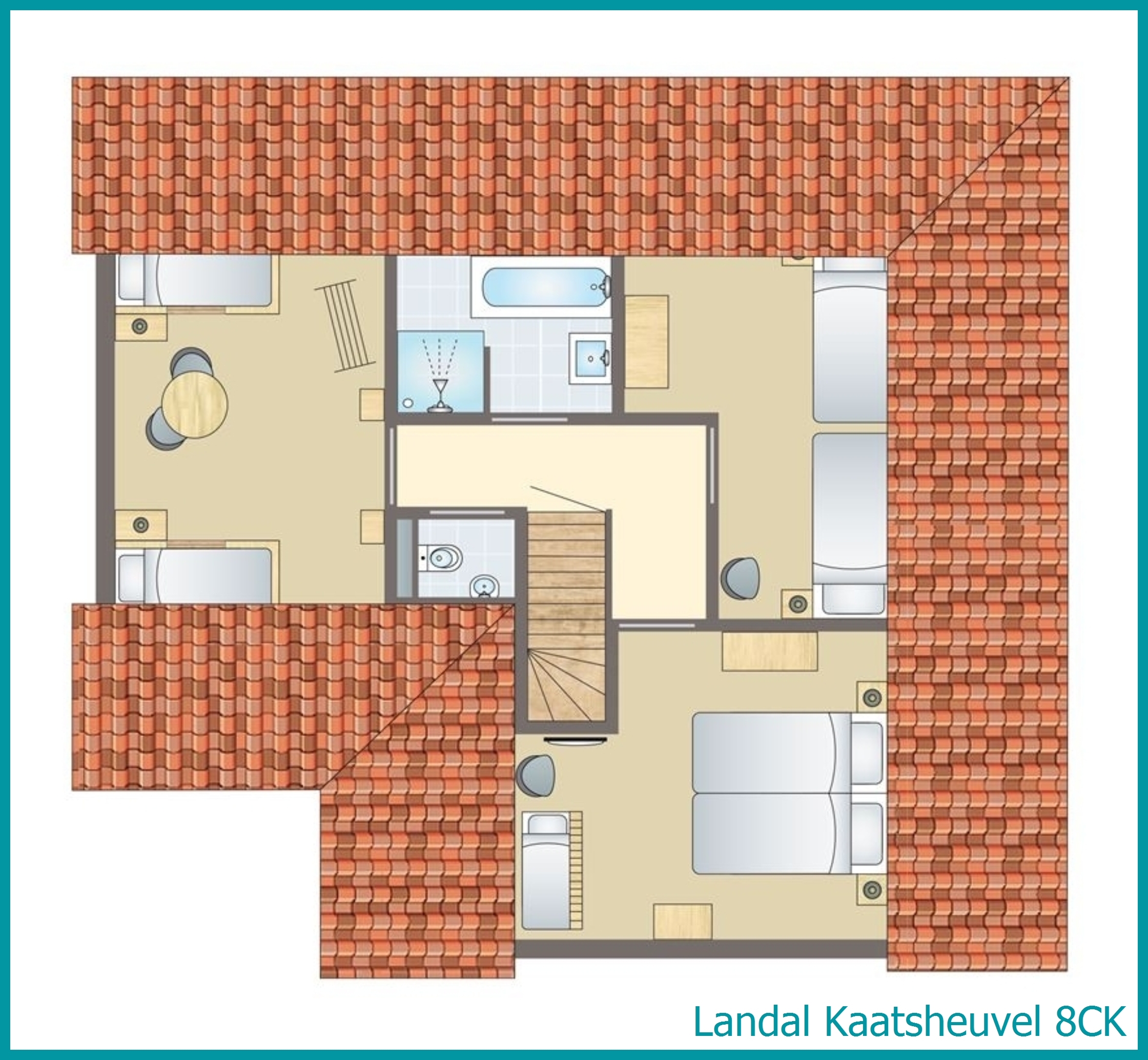 8-Personen-Kinder-Ferienhaus 8CK in Kaatsheuvel