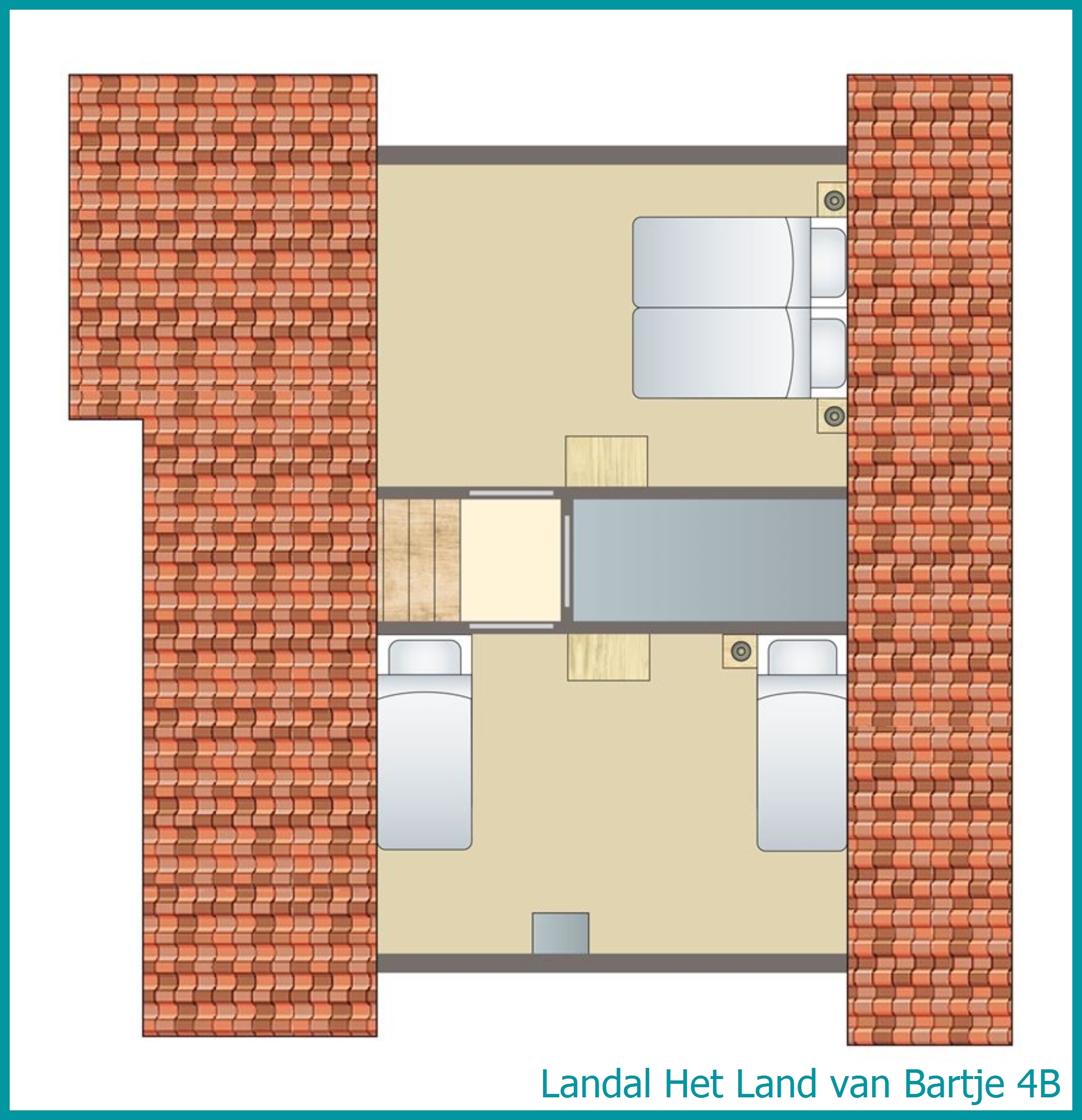 4-Personen-Landhaus 4B in Het Land van Bartje