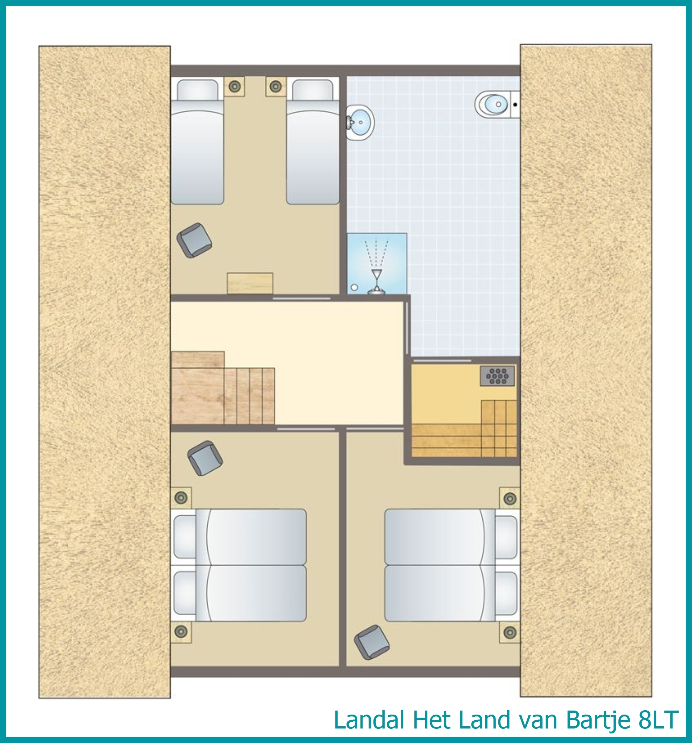 8-Personen-Bauernhaus, Barrierefrei+ 8LT in Het Land van Bartje
