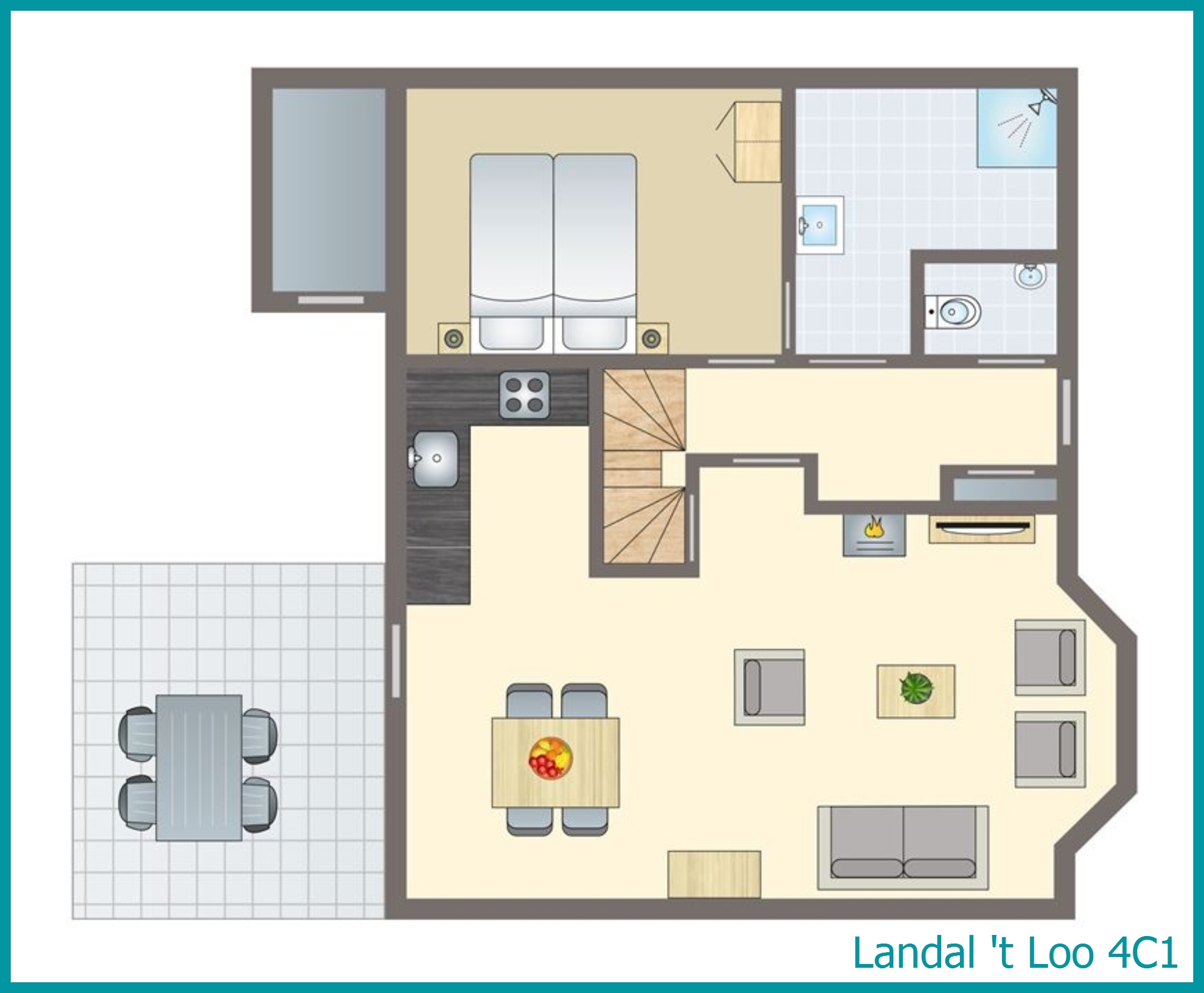 4-Personen-Ferienhaus 4C1 in 't Loo