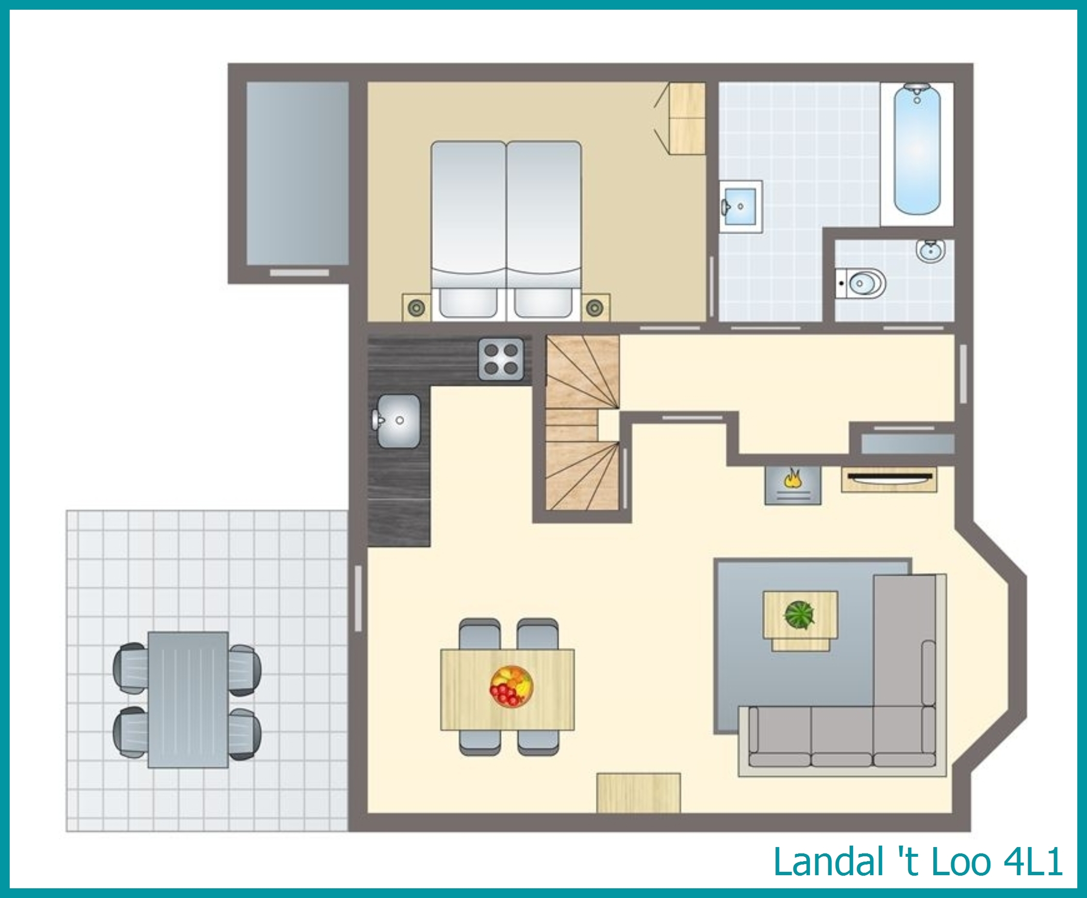 4-Personen-Ferienhaus 4L1 in 't Loo