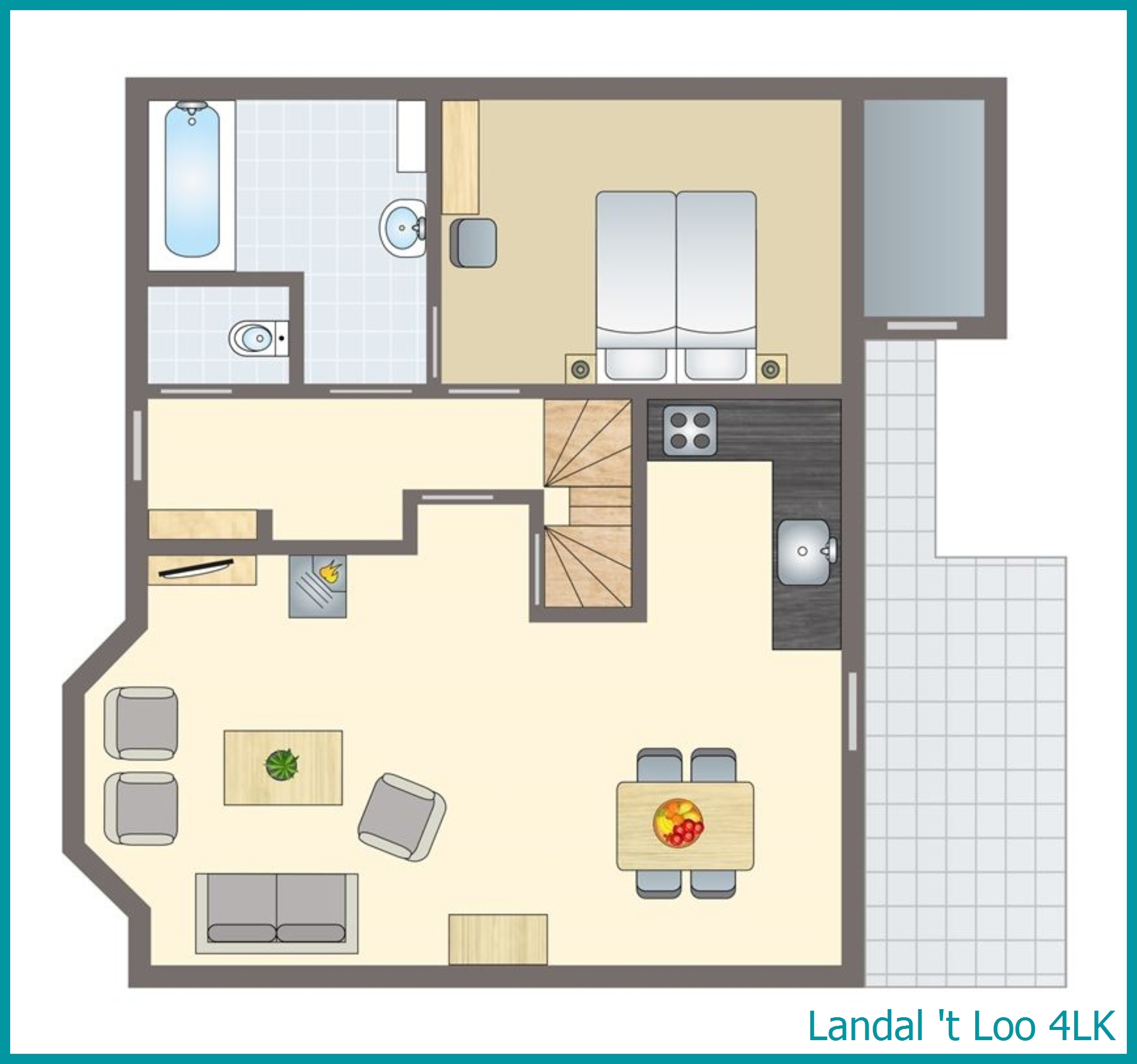 4-Personen-Kinder-Ferienhaus 4LK in 't Loo