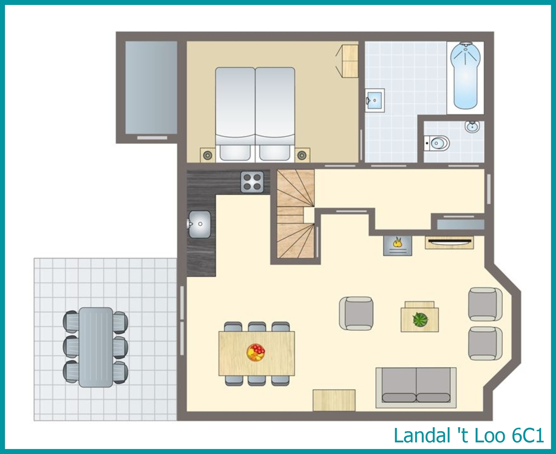 6-Personen-Ferienhaus 6C1 in 't Loo