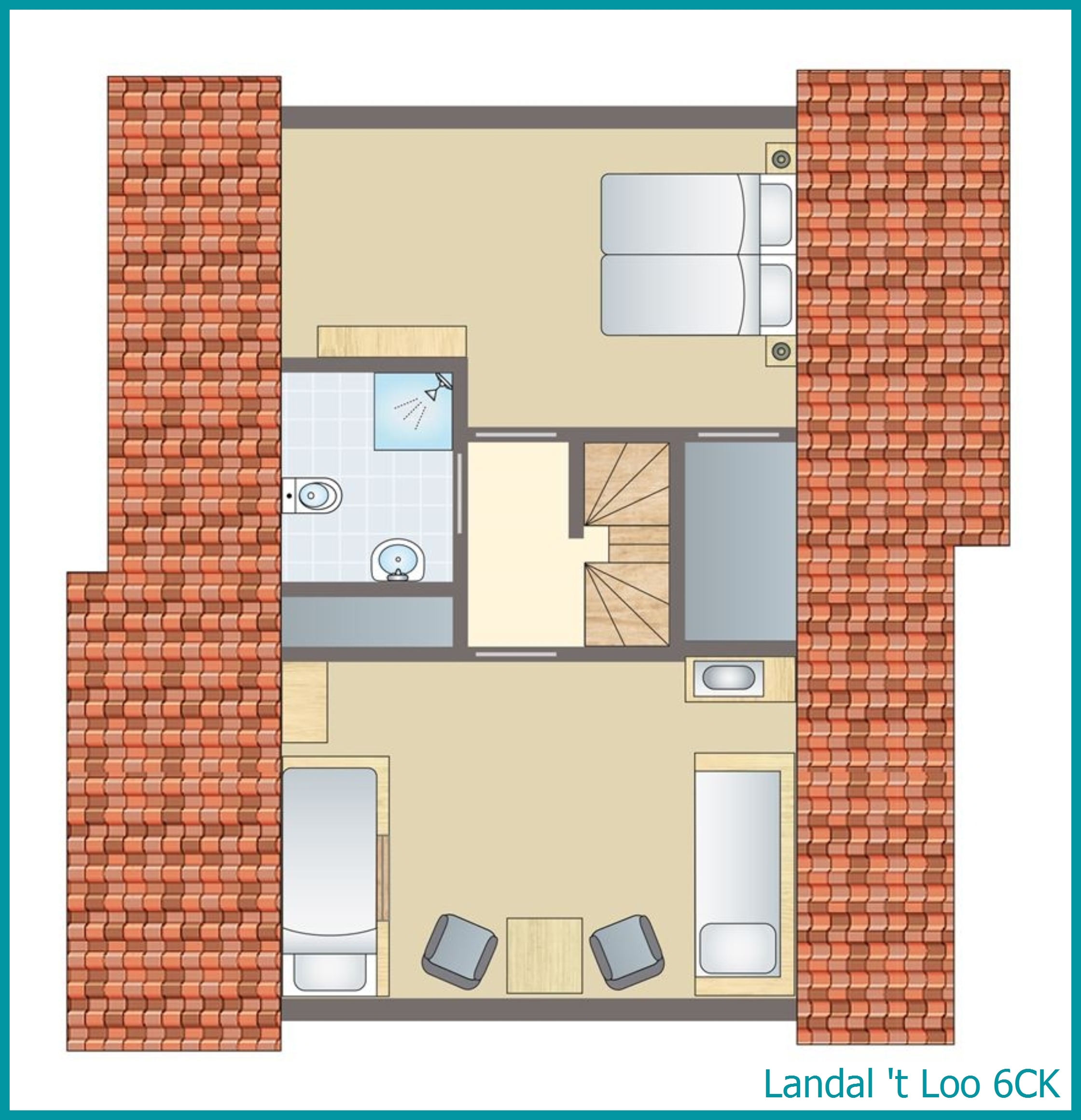 6-Personen-Kinder-Ferienhaus 6CK in 't Loo