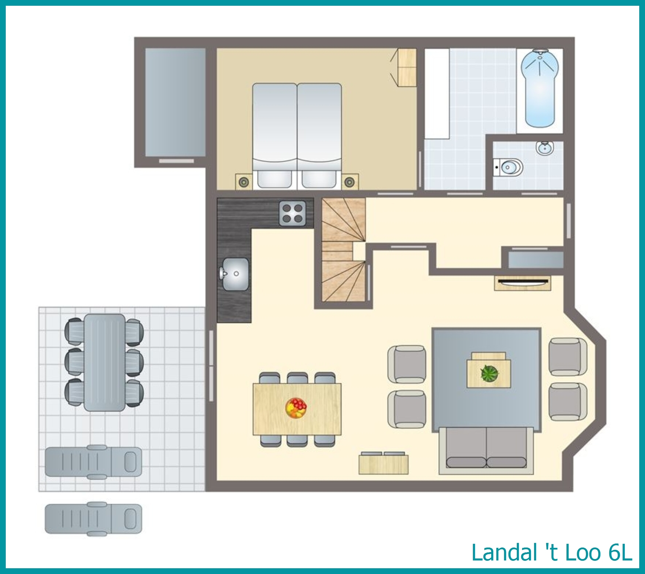 6-Personen-Ferienhaus 6L in 't Loo